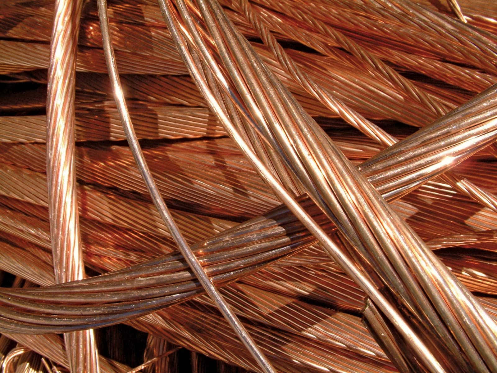 copper wires, copper cables, warm metallic reflections, HD Desktop Wallpaper