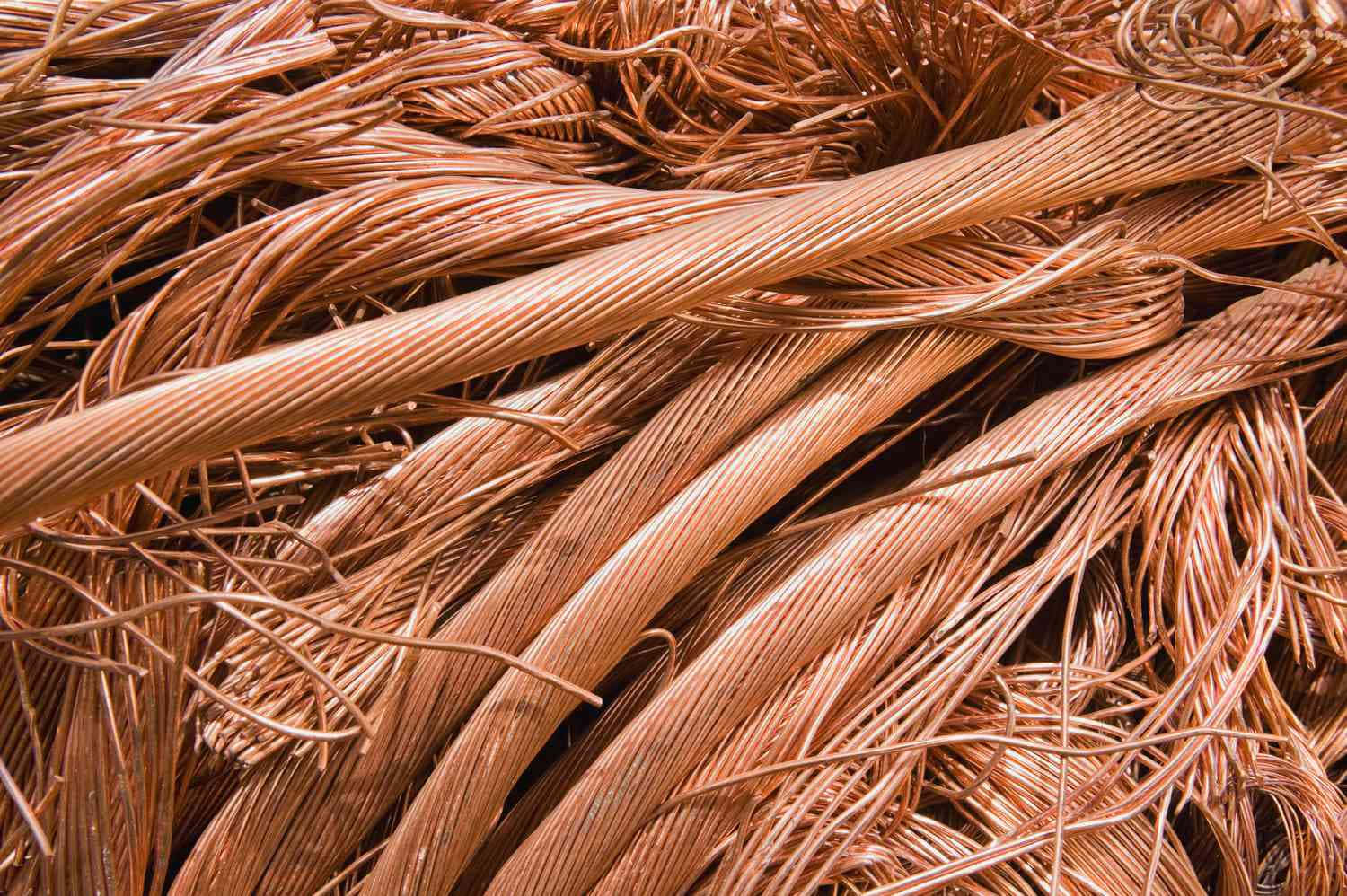 copper wire scrap bundle, tangled copper wires, cables, HD Desktop Wallpaper