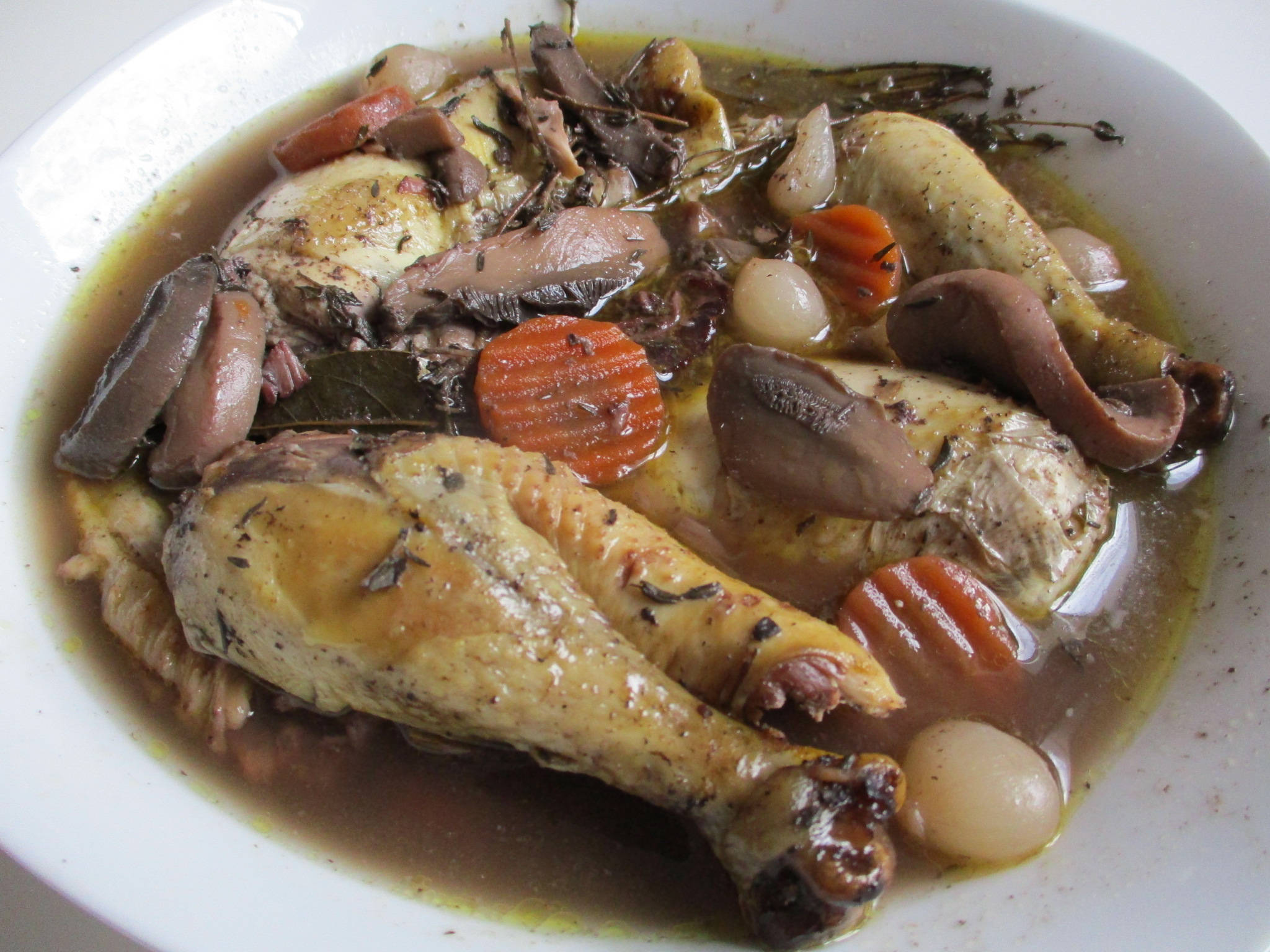 Coq Au Vin, bowl, carrots, Full HD Desktop Wallpaper