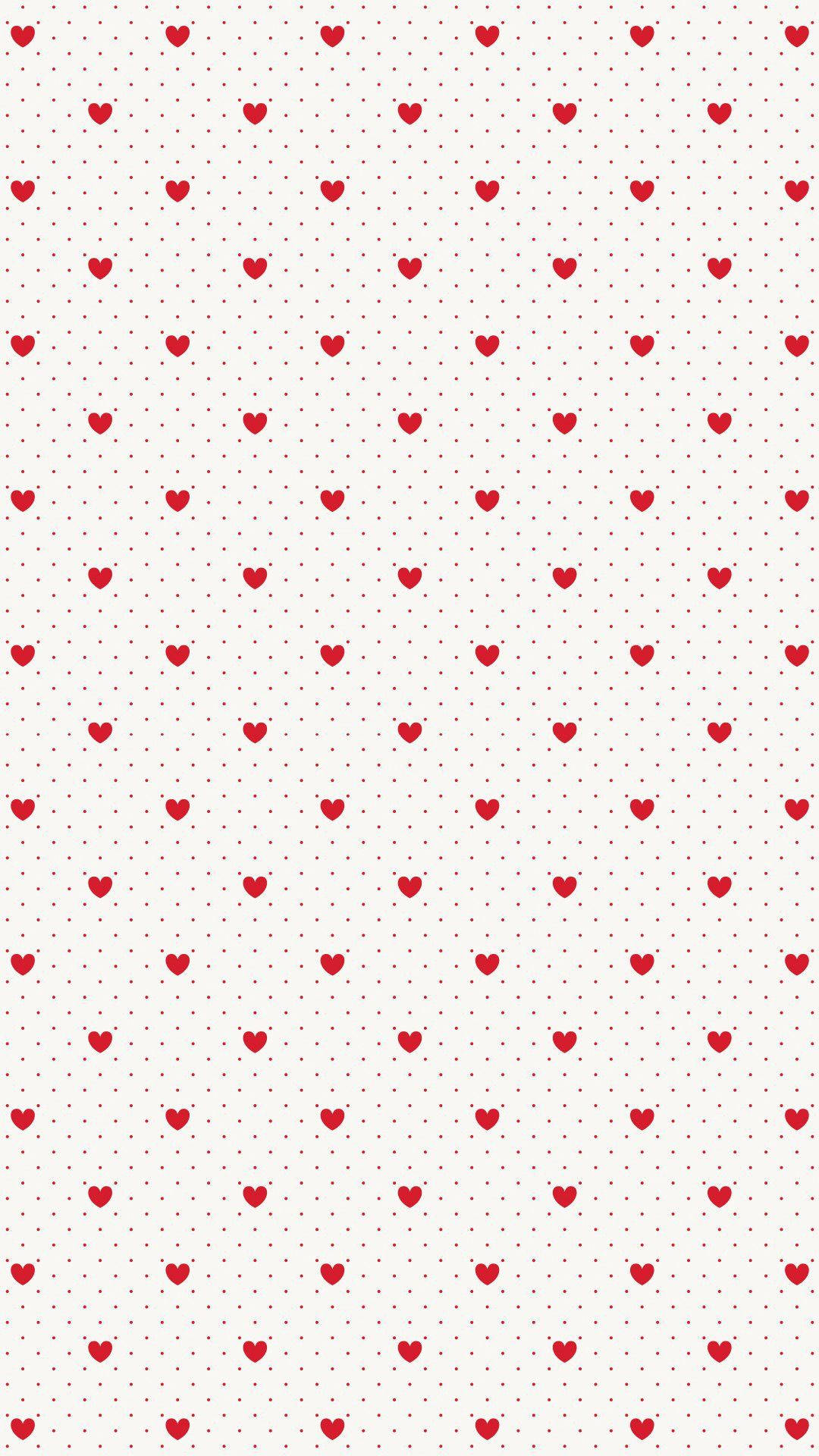 Coquette, red hearts, dots, Full HD Phone Wallpaper