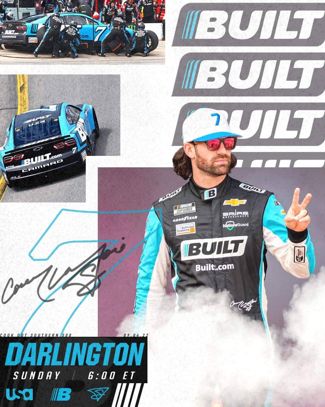 Corey Lajoie, blue and black racing suit, race car, HD Phone Wallpaper