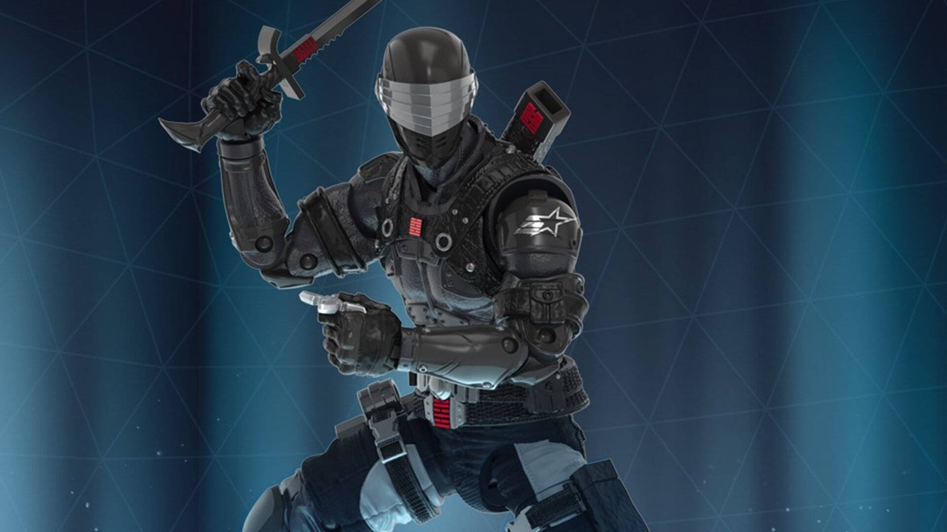 Snake Eyes, blue, black-armored, Full HD Desktop Wallpaper
