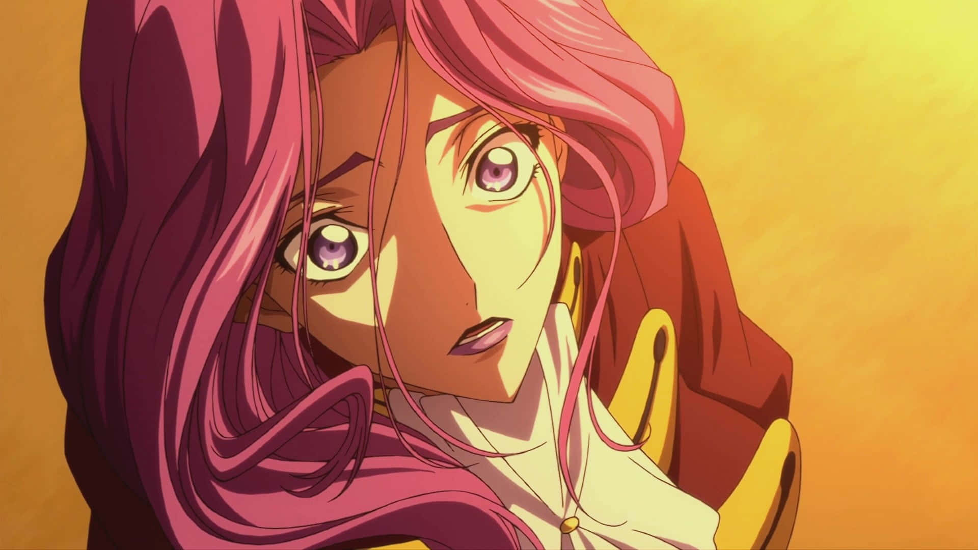Cornelia Li Britannia, long pink hair, purple eyes, Full HD Desktop Wallpaper