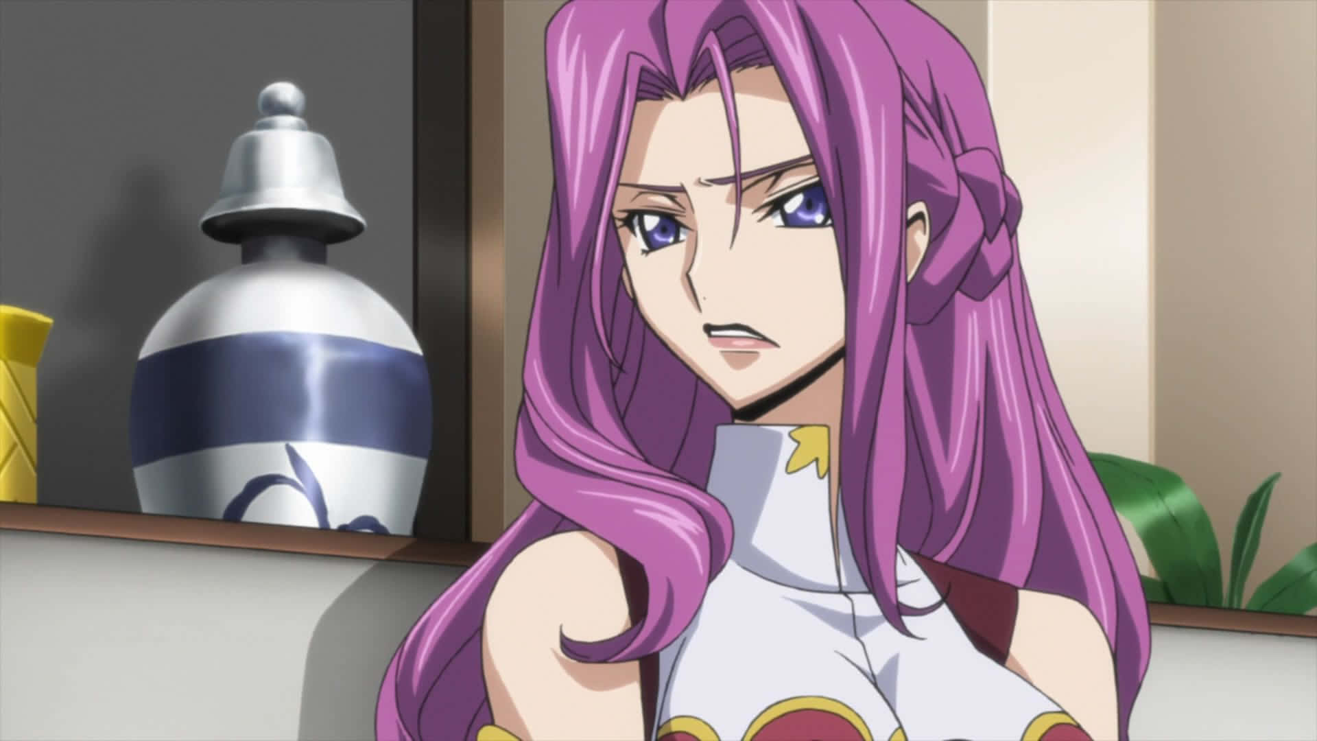 Cornelia Li Britannia, long purple hair, blue eyes, Full HD Desktop Wallpaper