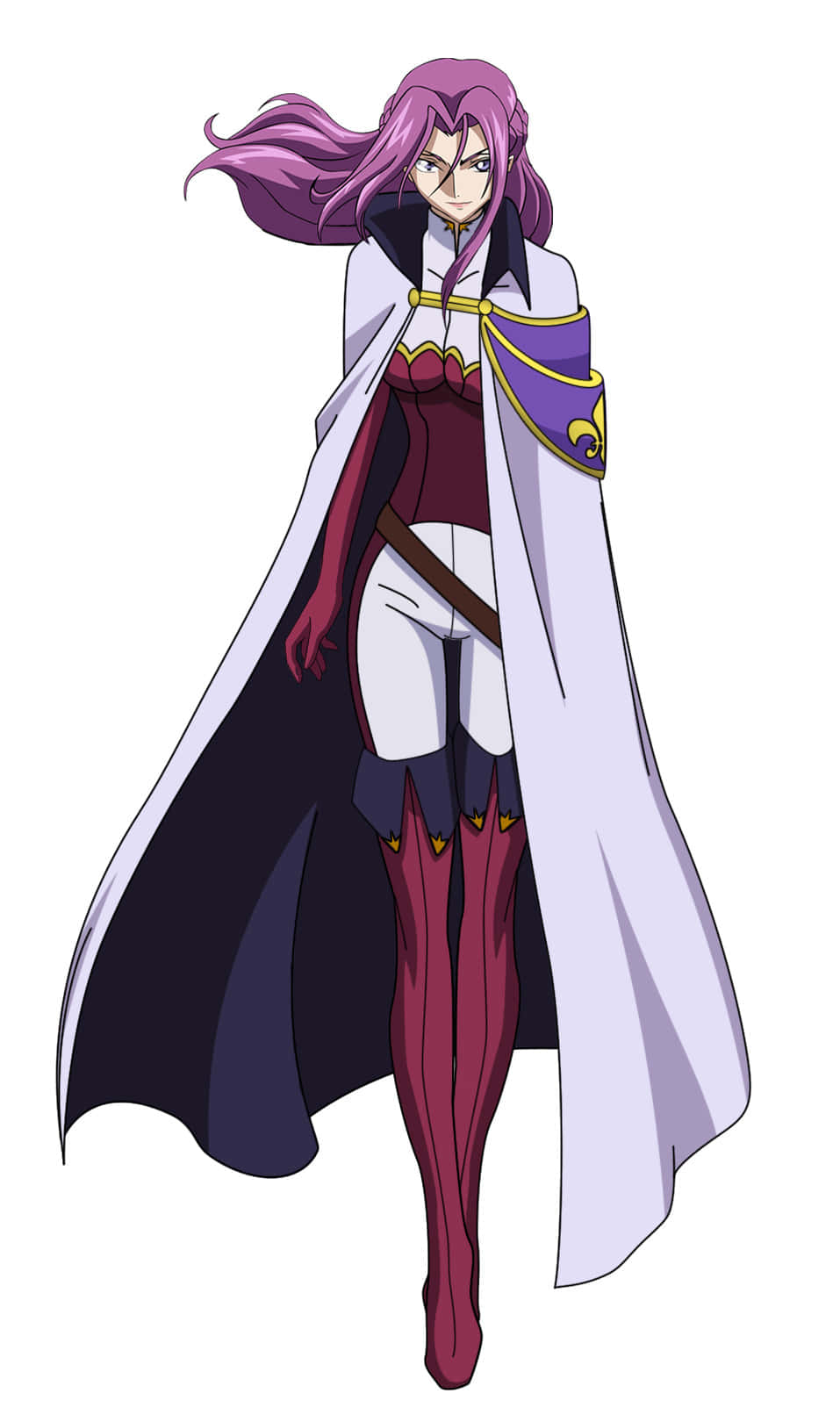 Cornelia li Britannia, purple hair, white cape, HD Phone Wallpaper