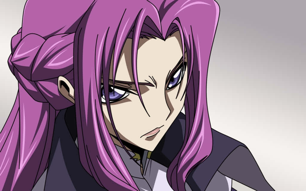 Cornelia li Britannia, long purple hair, intense blue eyes, SD Desktop Wallpaper