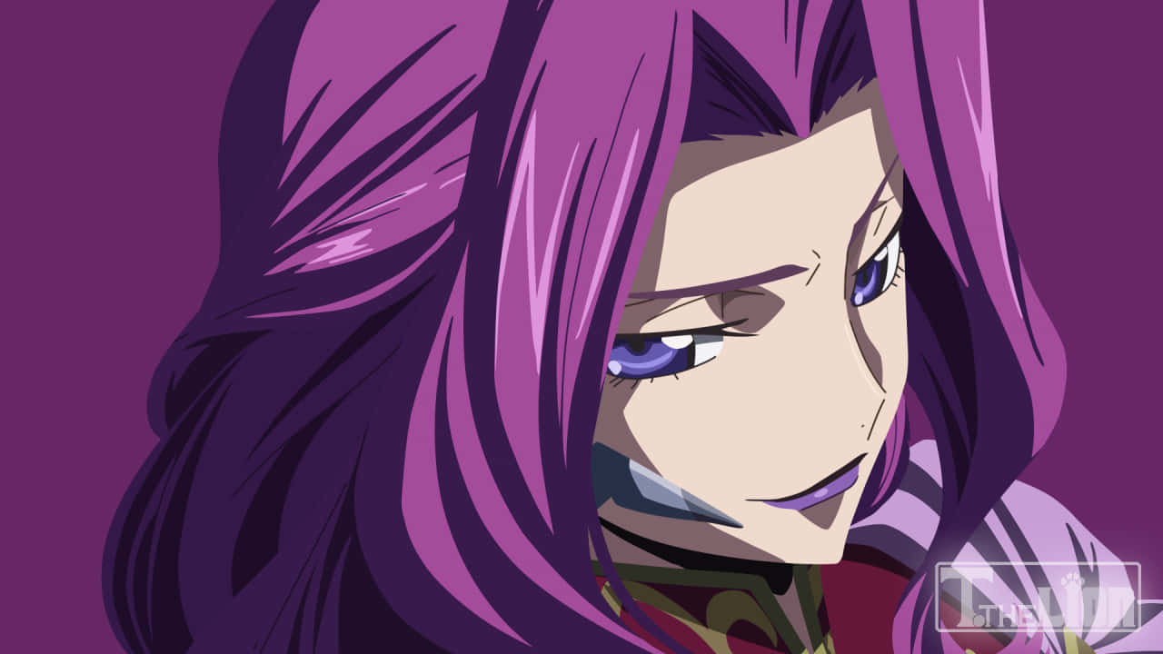 Cornelia li Britannia, long purple hair, intense blue eyes, HD Desktop Wallpaper