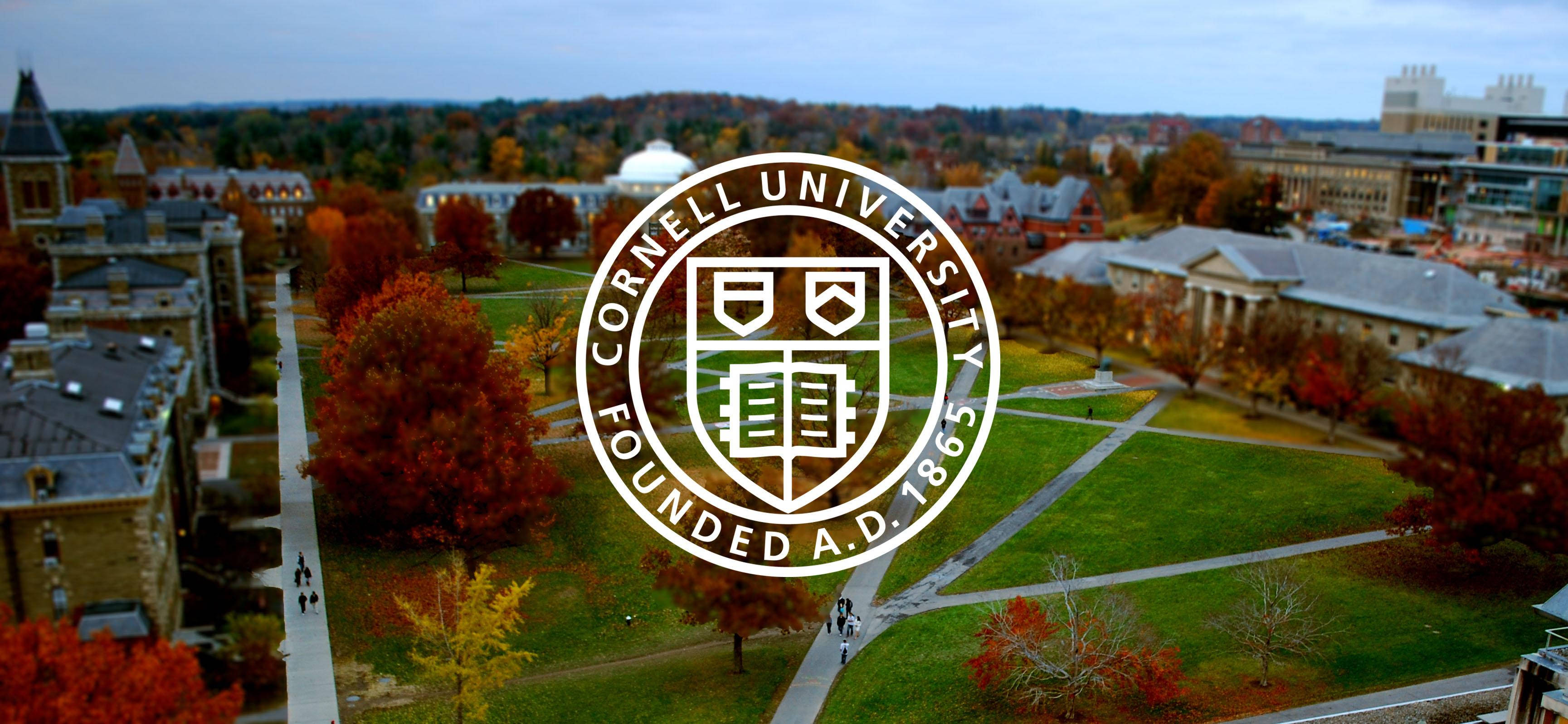 Cornell University, autumn, vibrant red and orange foliage, 2K Desktop Wallpaper