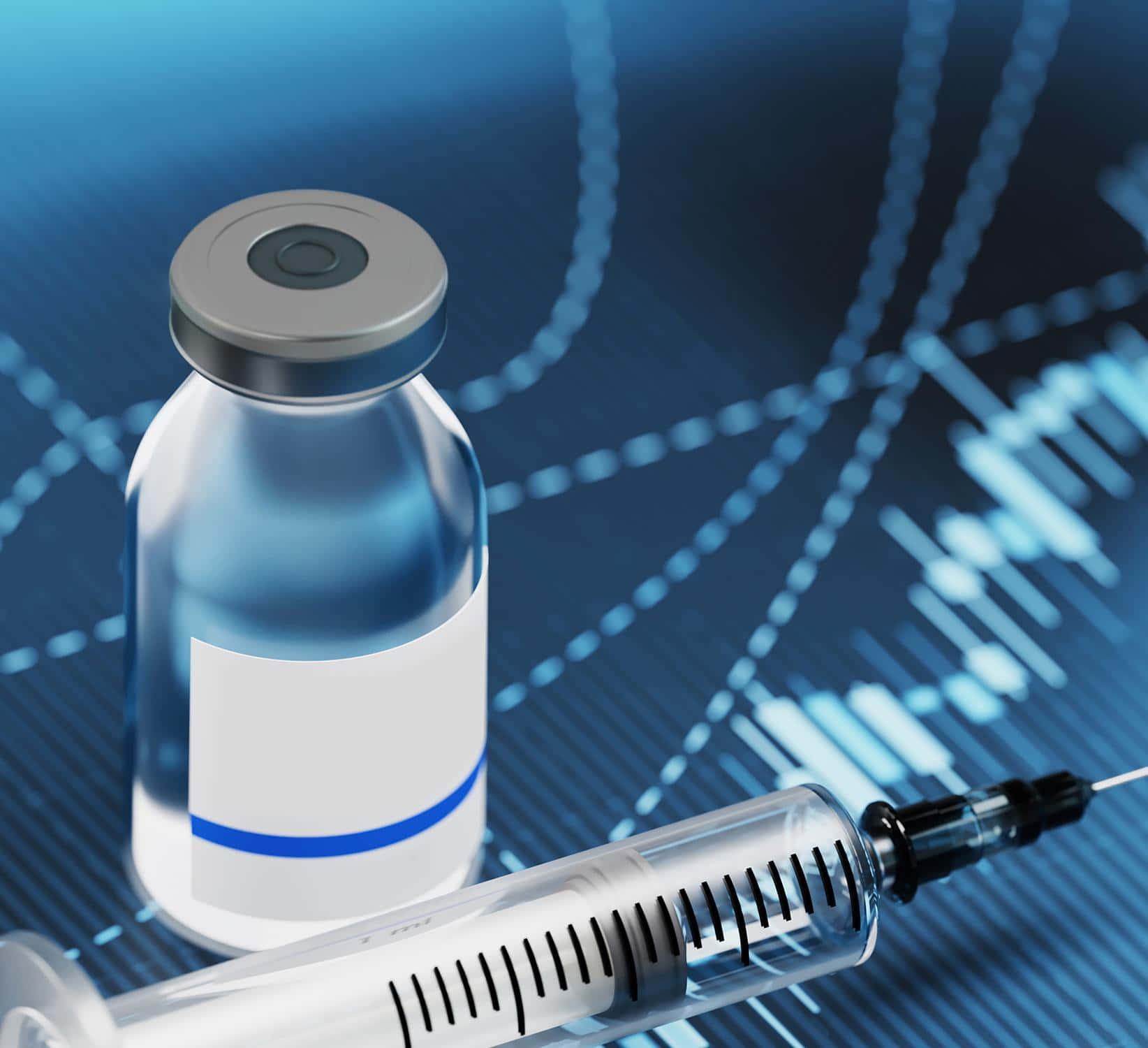 protein based covid 19 vaccine, vaccine vial, syringe, HD Desktop Wallpaper
