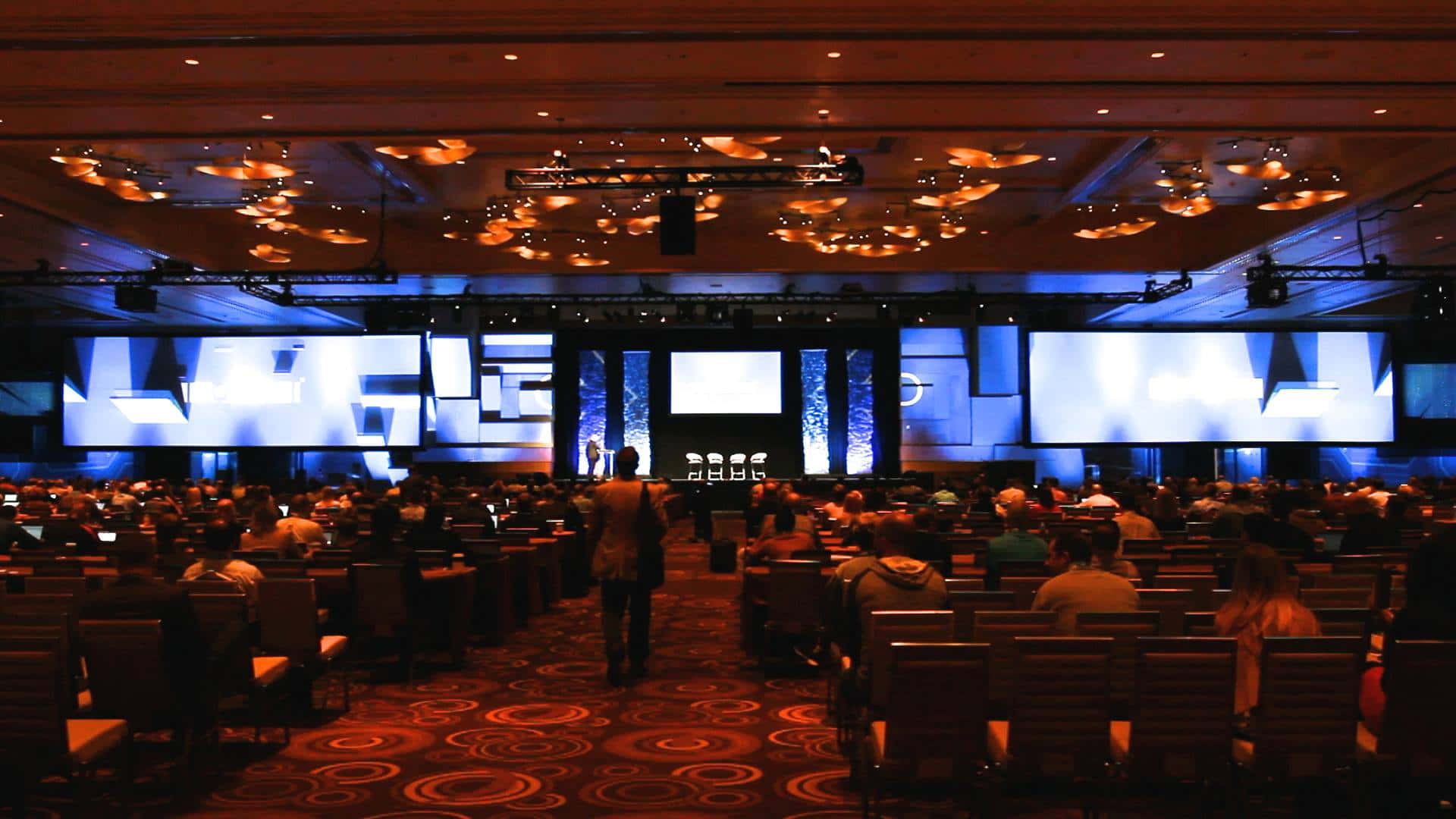 Corporate Event, conference hall, presentation, Full HD Desktop Wallpaper