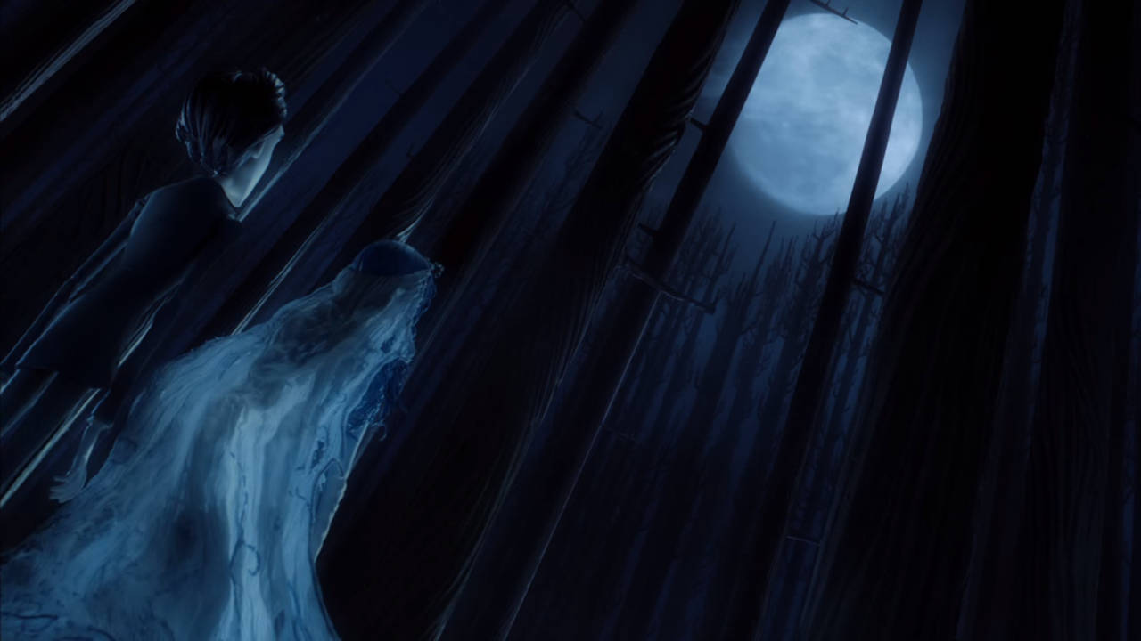 Corpse Bride, groom, moonlit forest, HD Desktop Wallpaper