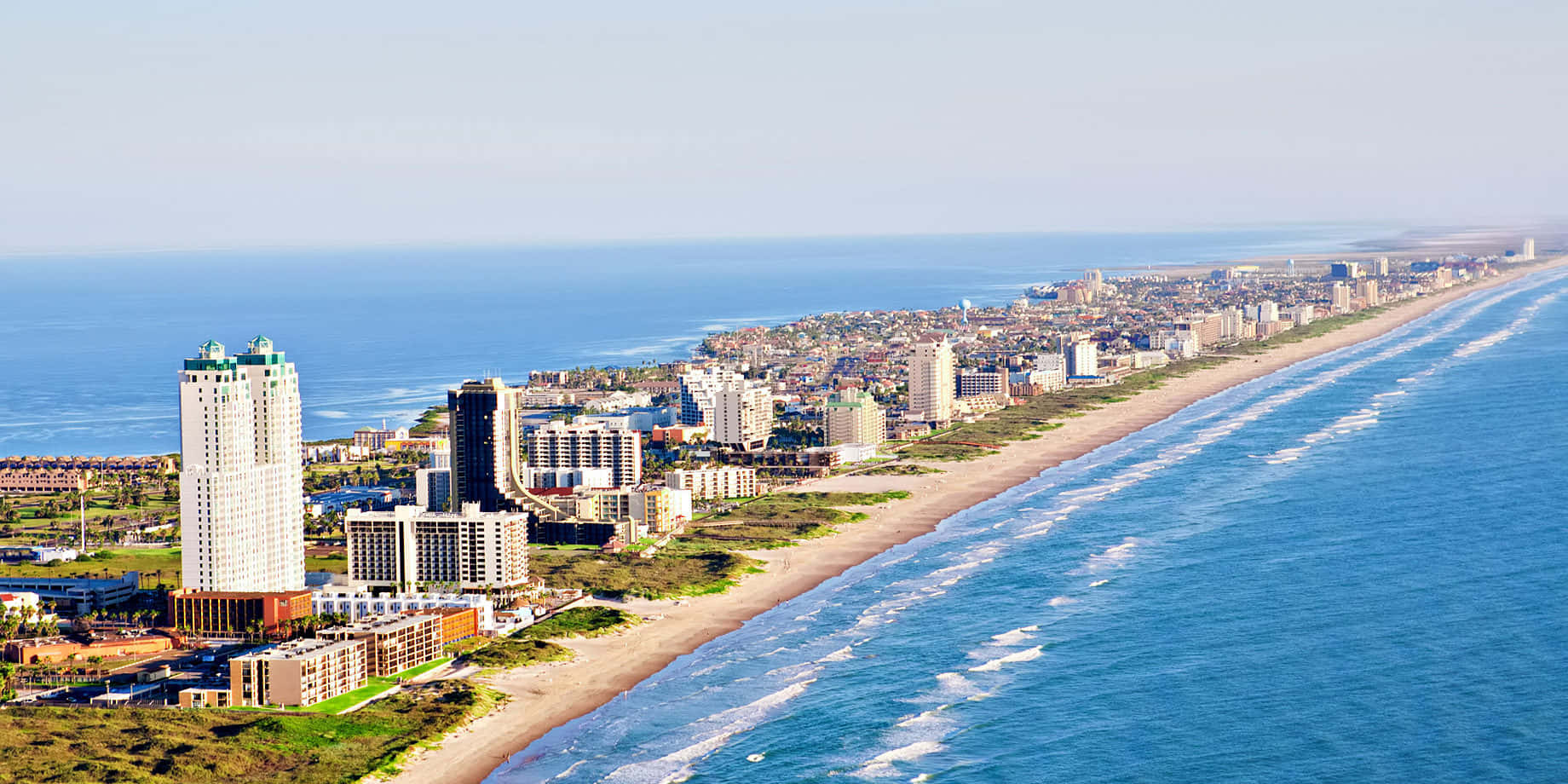 Corpus Christi, coastline, aerial view, HD Desktop Wallpaper