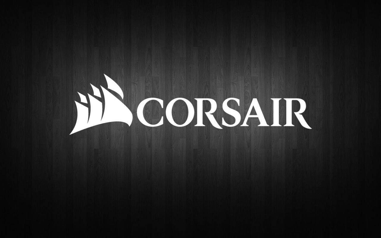 Corsair, Black Wood, White Corsair logo, HD Desktop Wallpaper