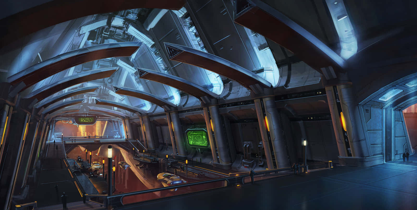 Coruscant, Aerial View, Cityscape, HD Desktop Wallpaper
