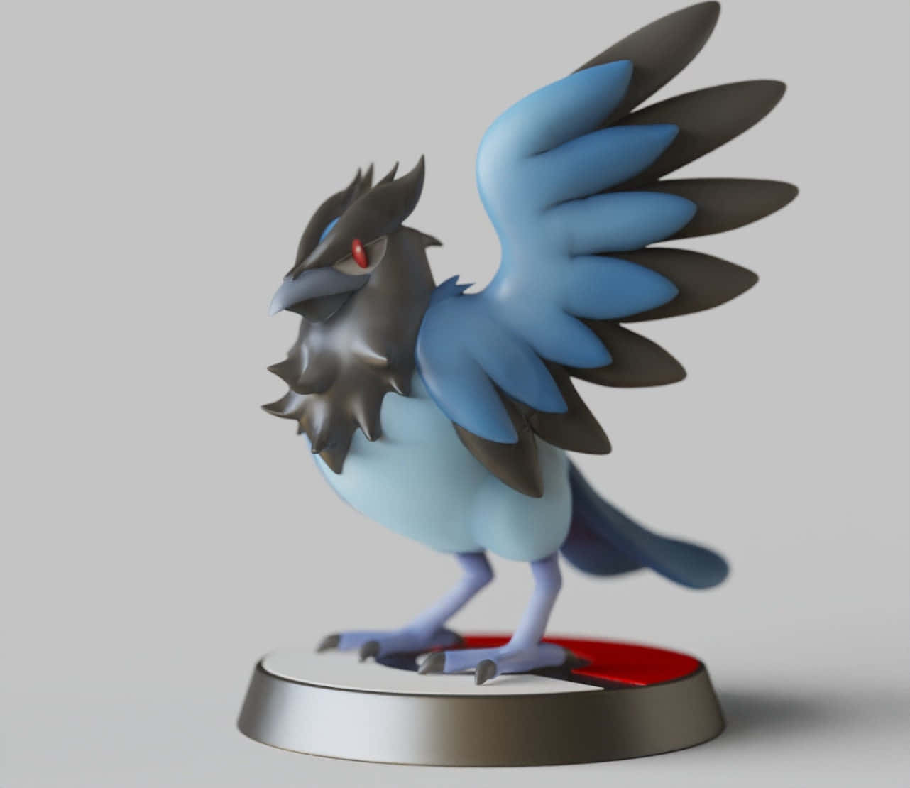 Corvisquire, mini figure, dark blue and gray, HD Desktop Wallpaper