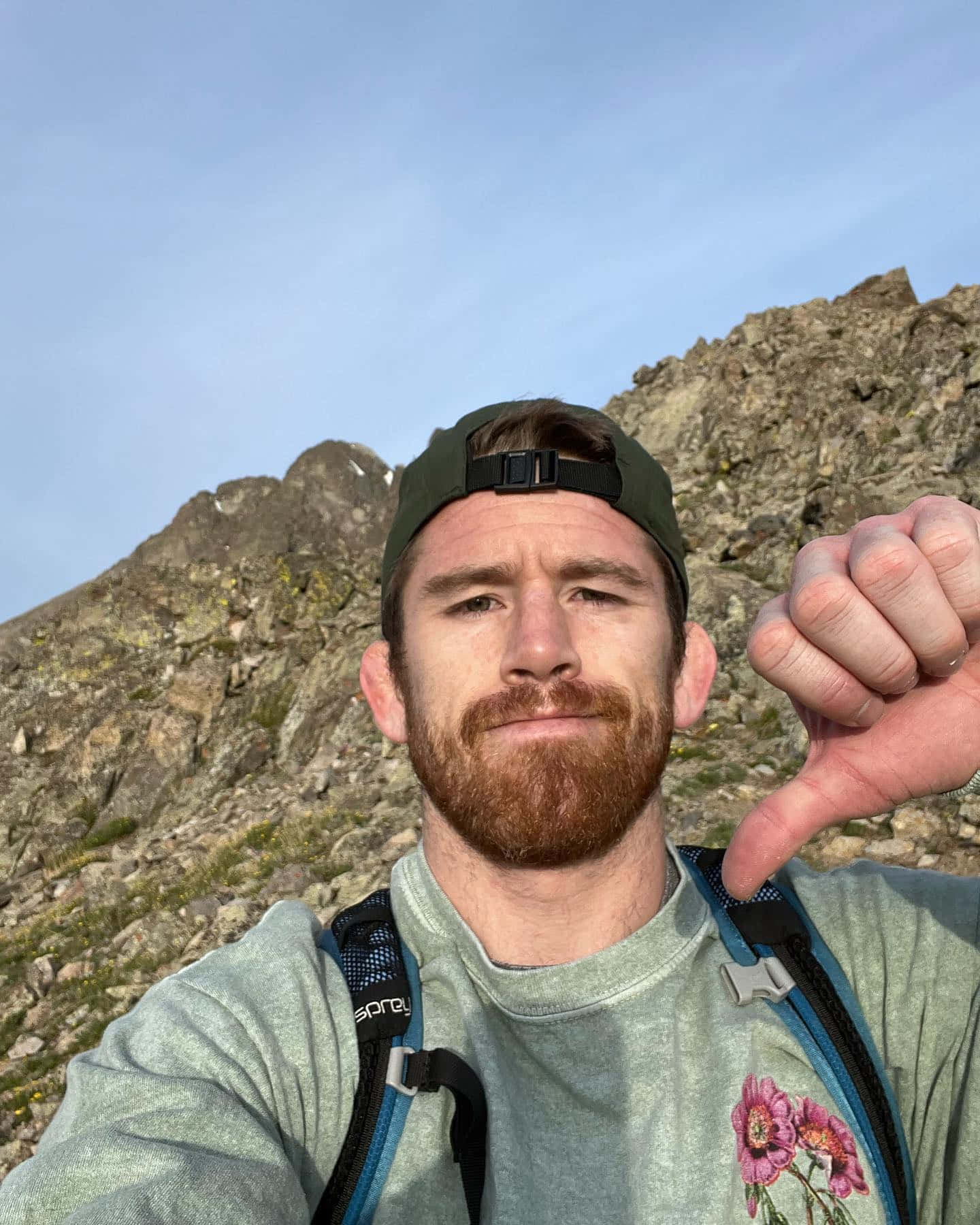 Cory Sandhagen, bearded man, cap, HD Phone Wallpaper