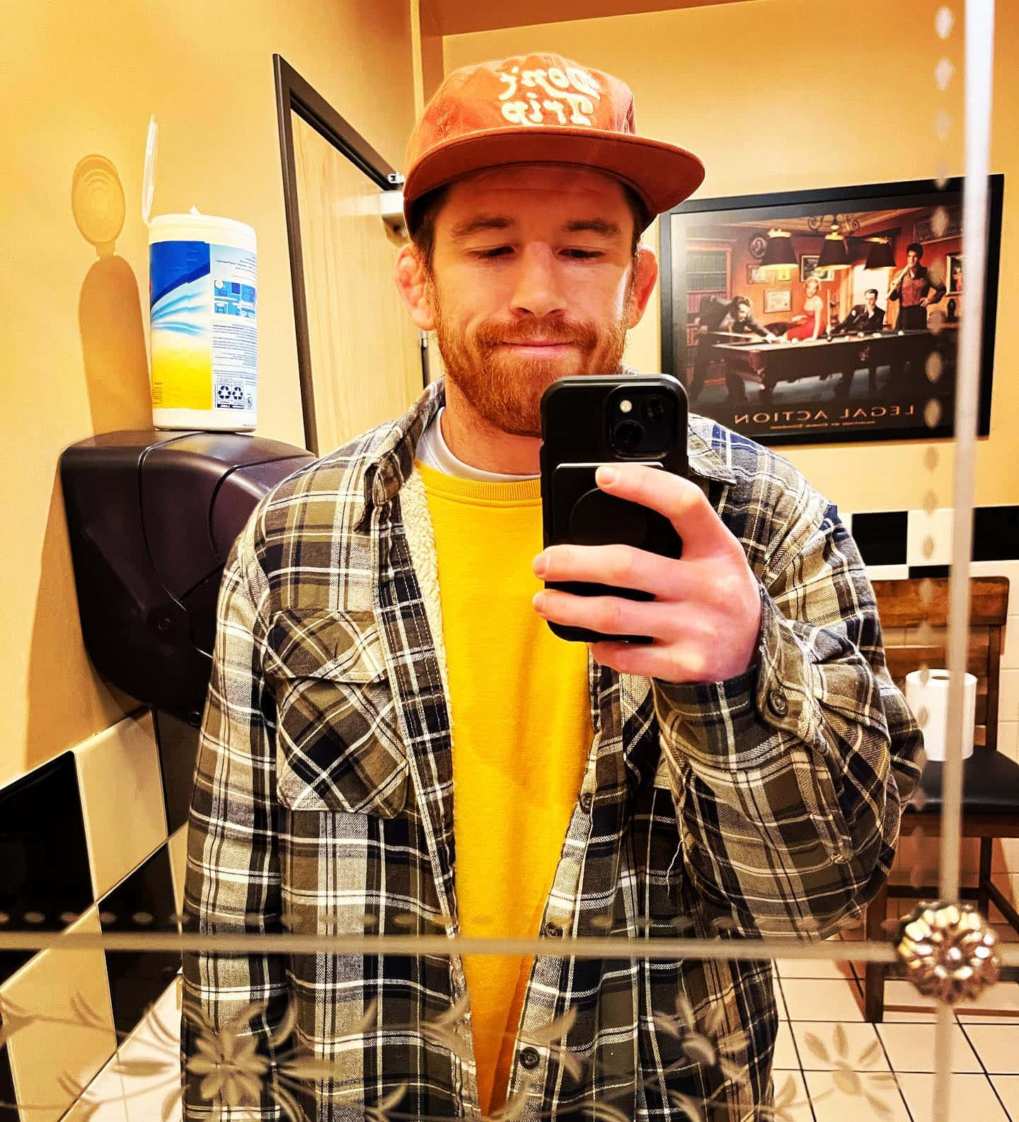Cory Sandhagen, mirror selfie, beard, HD Phone Wallpaper