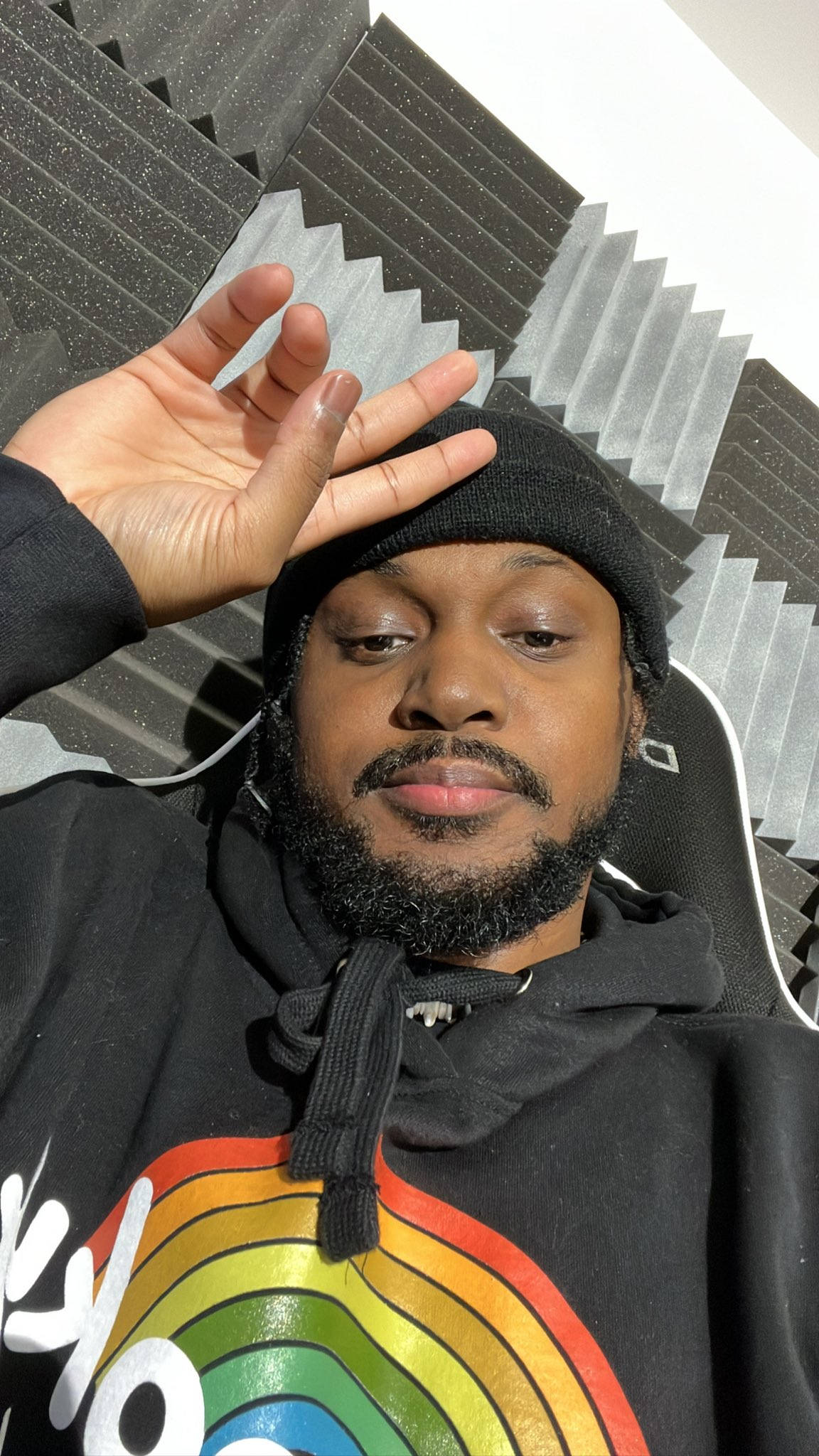 Coryxkenshin, beard, black beanie, Full HD Phone Wallpaper