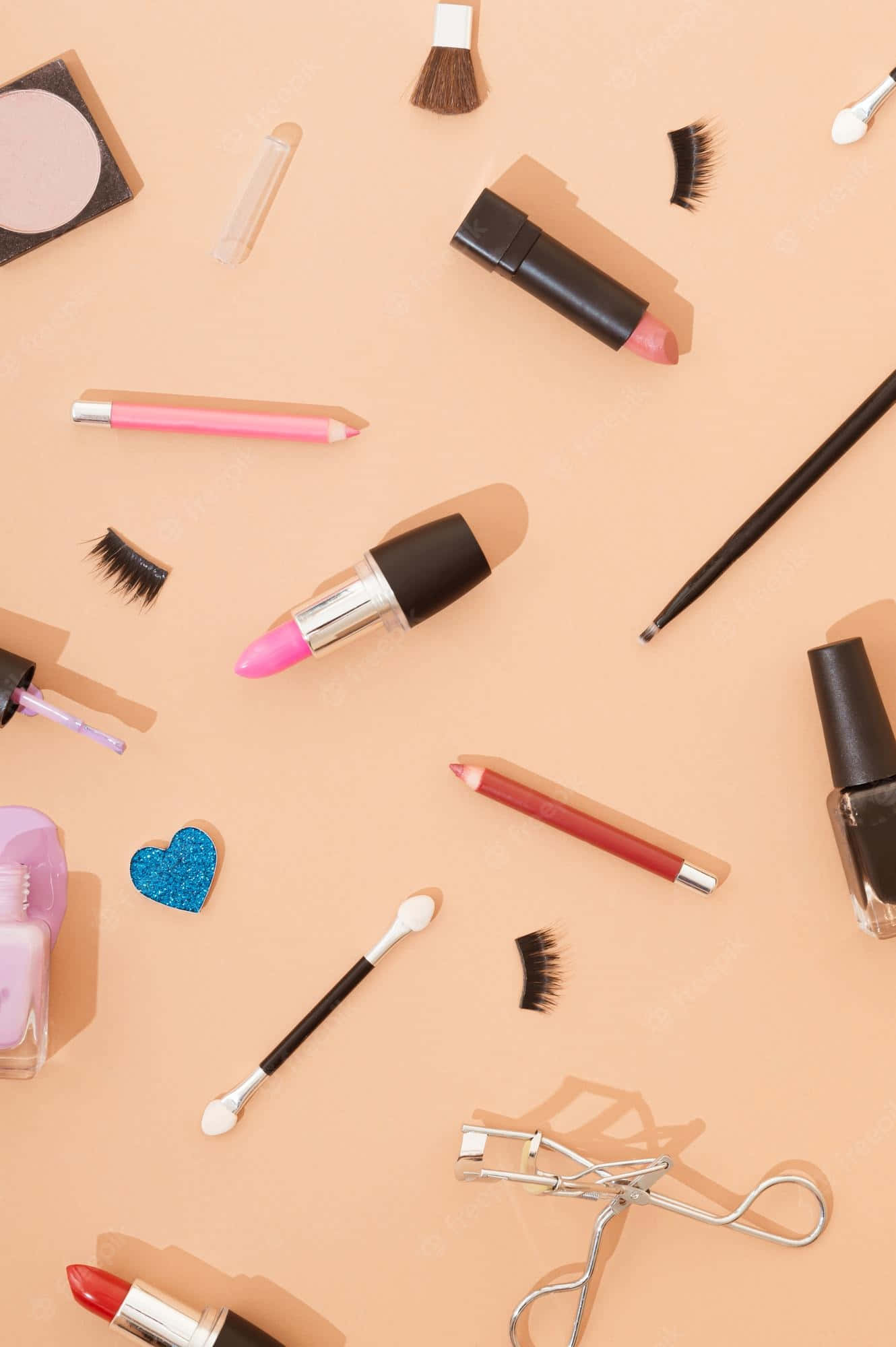 cosmetic, peach, lipsticks, Full HD Phone Wallpaper