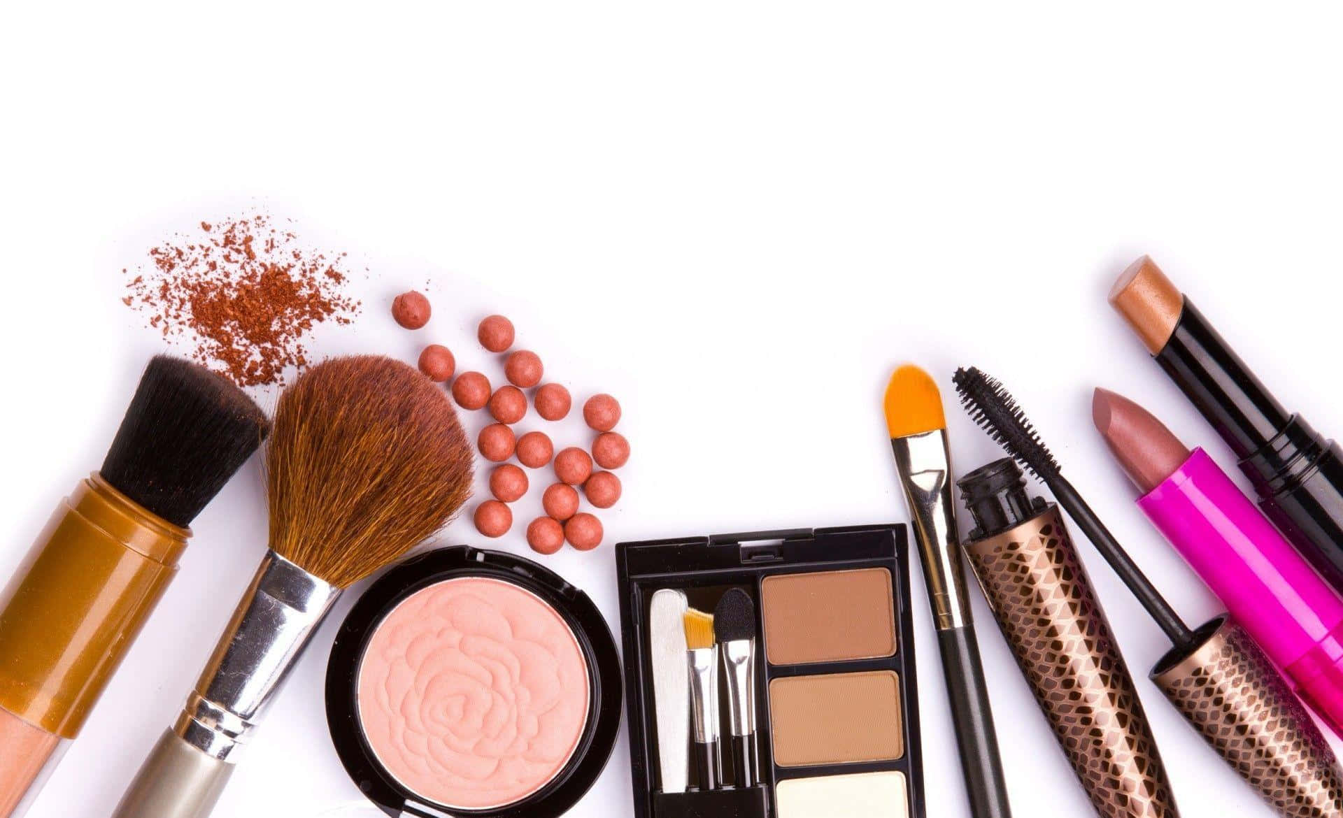 Cosmetics, makeup tools, lipsticks, Full HD Desktop Wallpaper