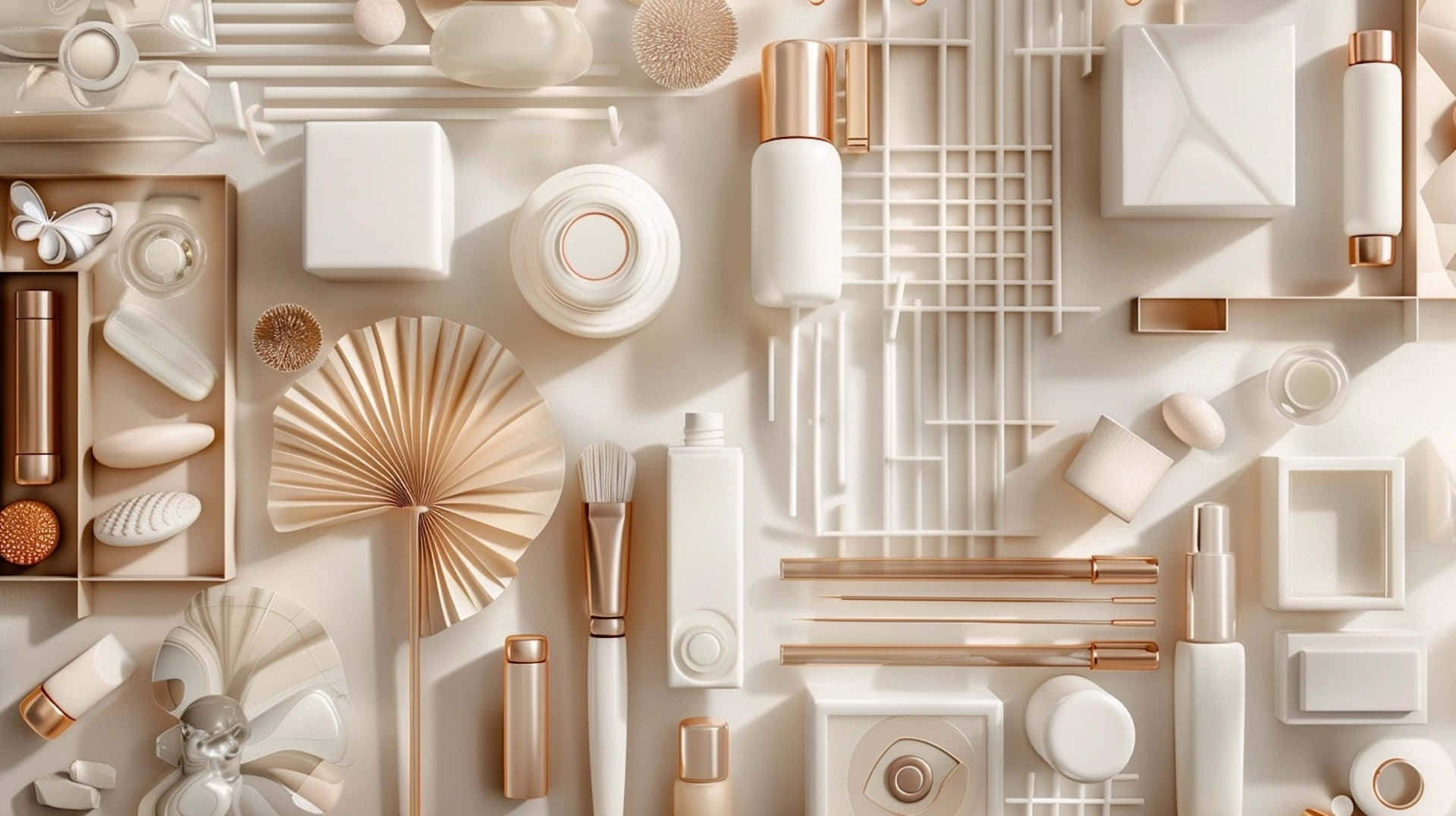 beige, rose gold, cream, Full HD Desktop Wallpaper