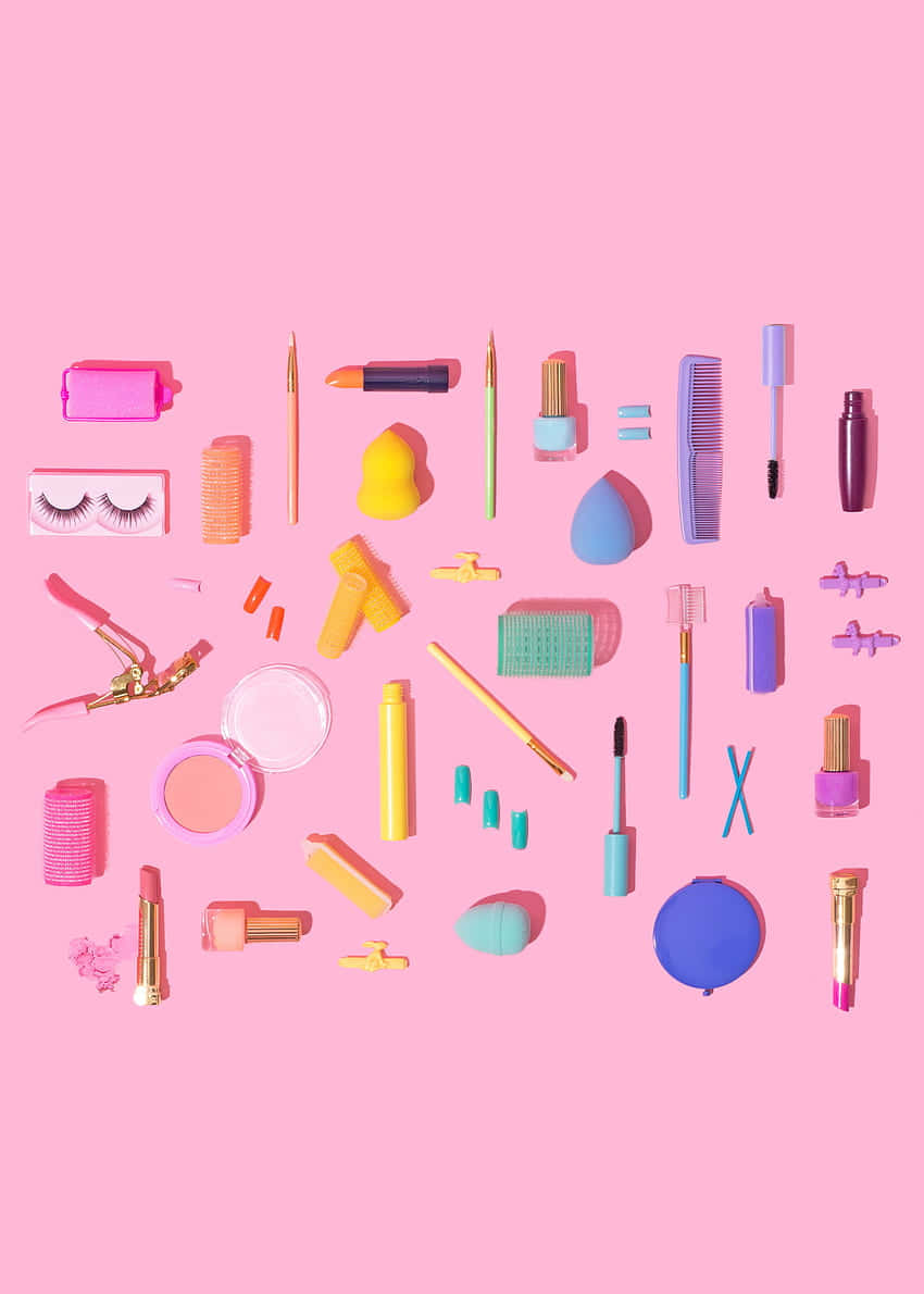 cosmetic, colorful makeup tools, cosmetics, SD Phone Wallpaper