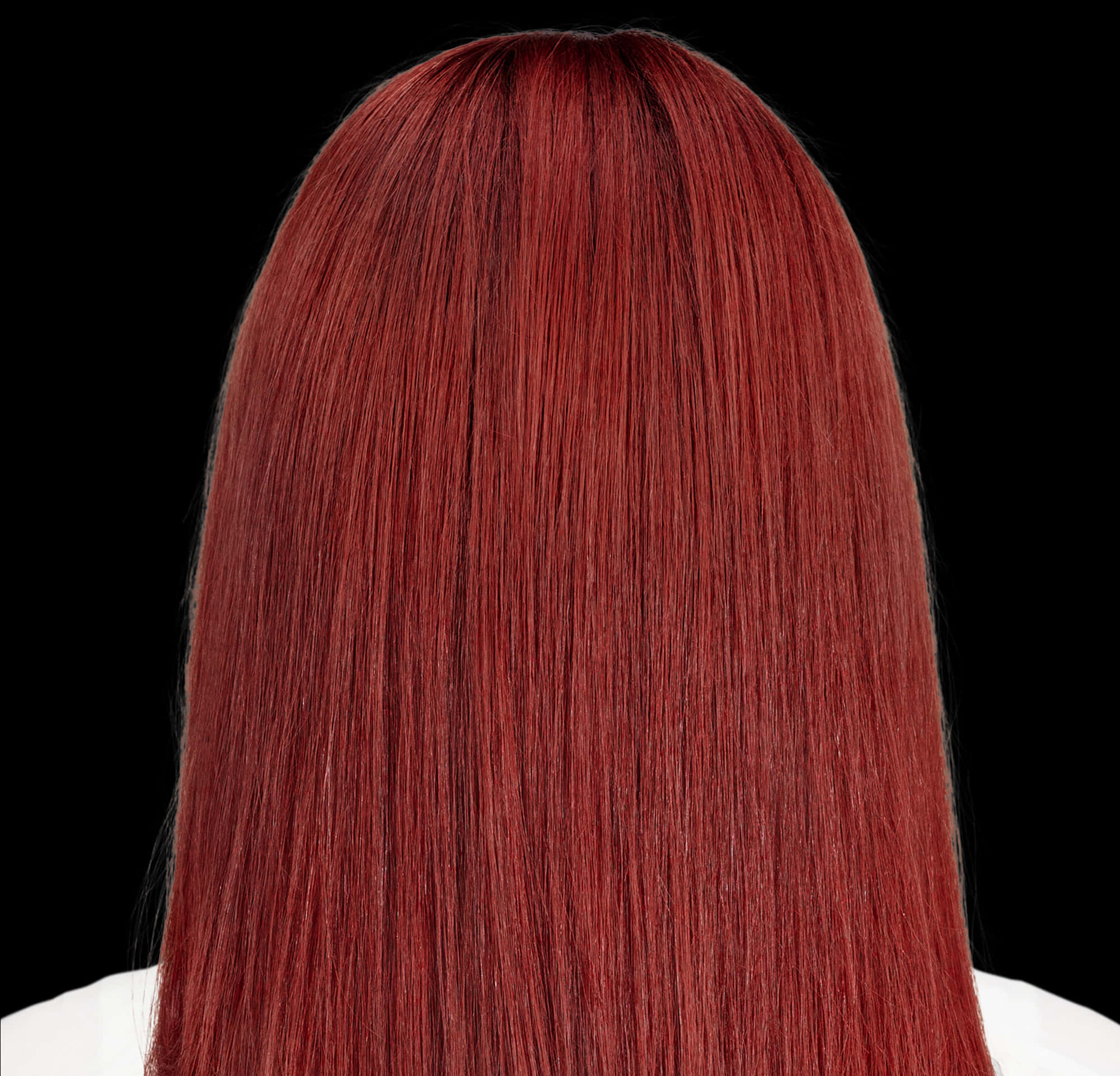 red straight hair wig, crimson, black background, Full HD Desktop Wallpaper