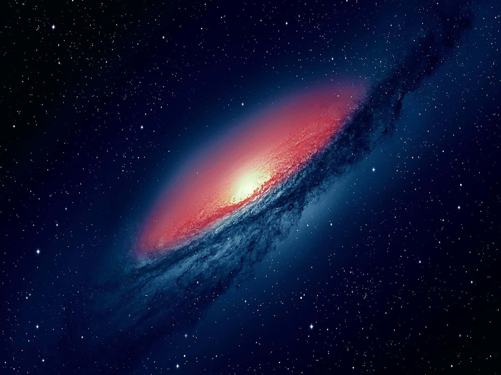Cosmic 4K, spiral galaxy, red and blue hues, Full HD Desktop Wallpaper