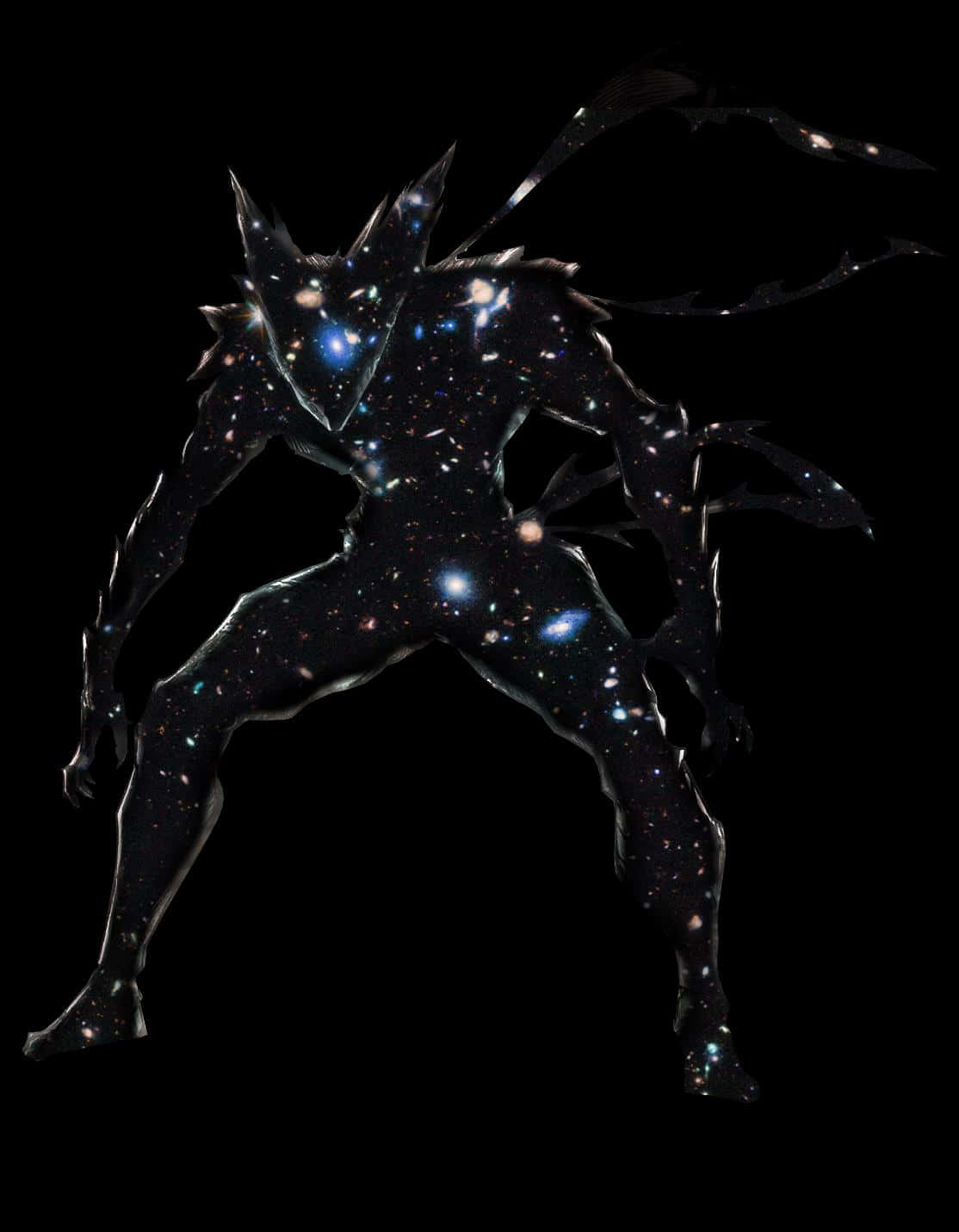 Cosmic Garou, galaxy patterns, black void, HD Phone Wallpaper