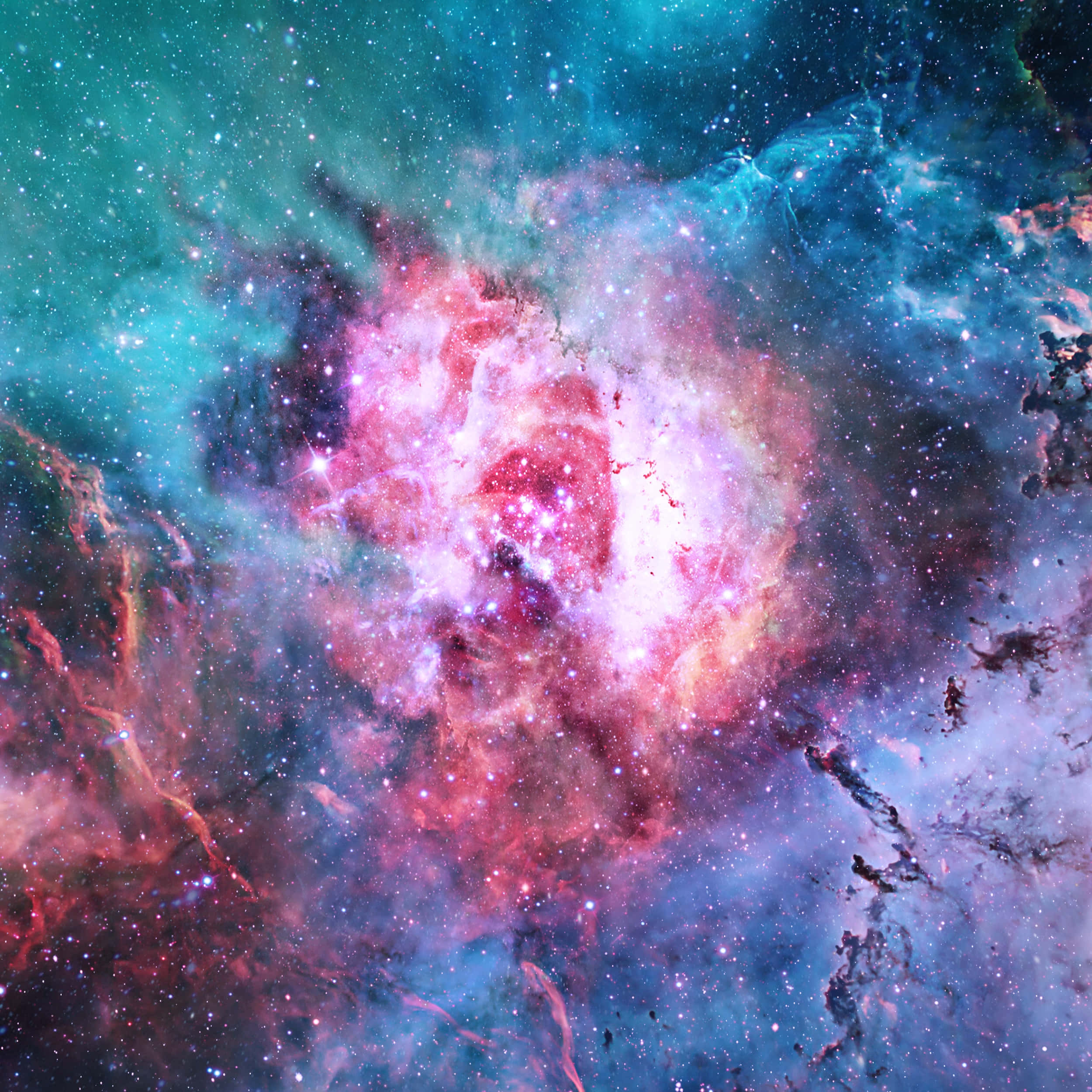 cosmic, nebula, pink red, Full HD Desktop Wallpaper