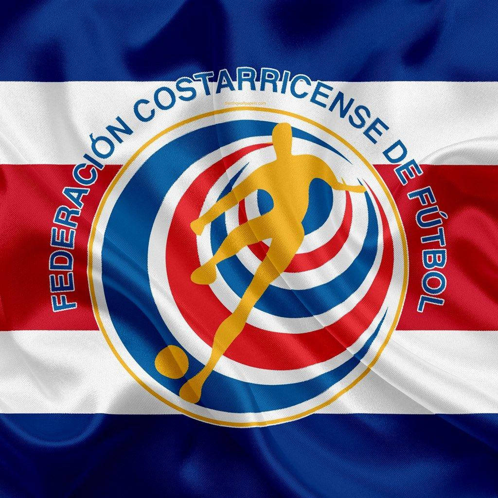 Costa Rica National Football Team, yellow player, red white and blue stripes, SD Desktop Wallpaper