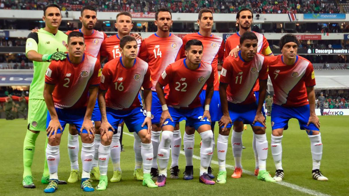 Costa Rica National Football Team, 2014 World Cup, red and blue uniforms, SD Desktop Wallpaper
