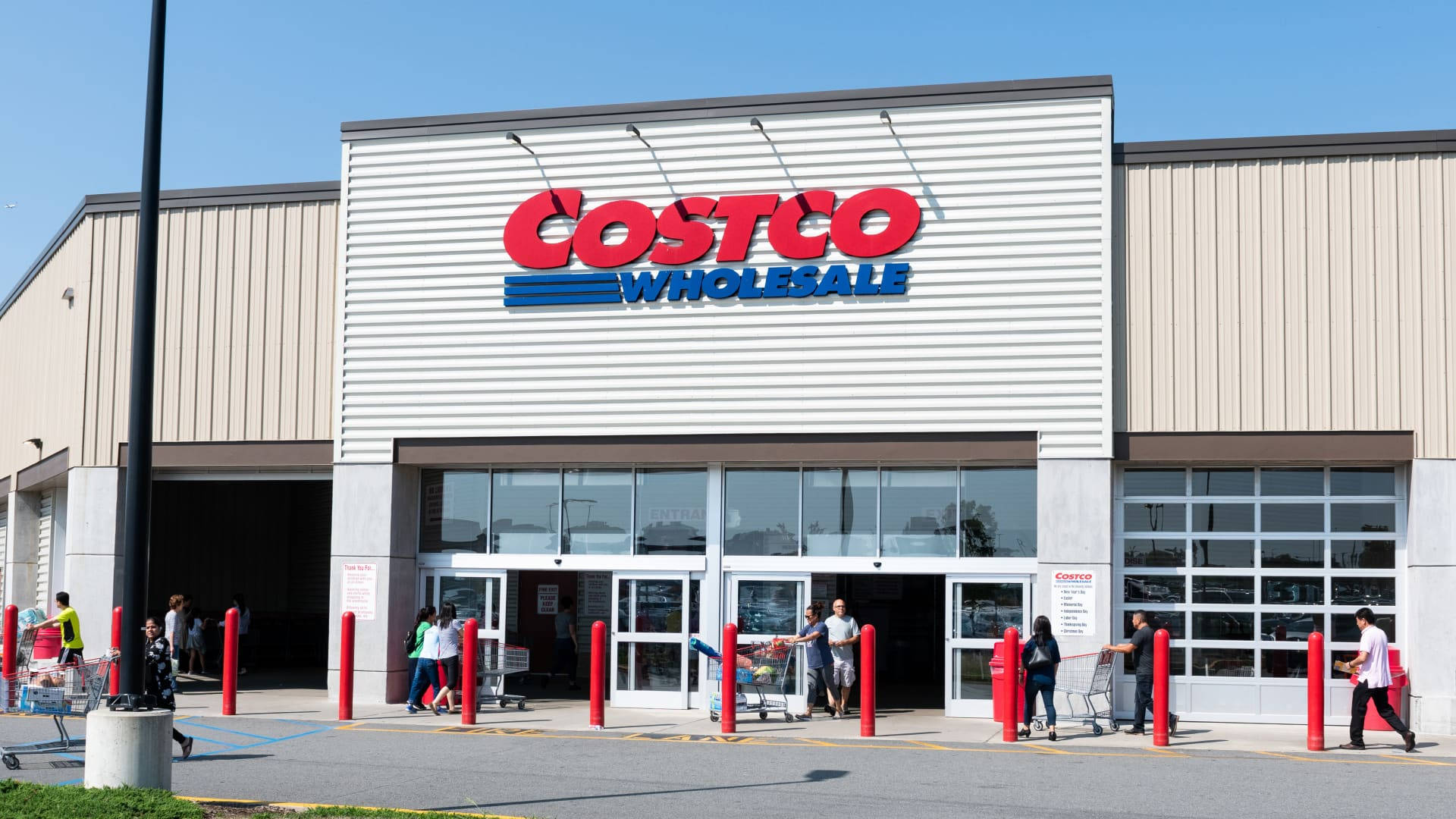 Costco, shoppers, shopping carts, Full HD Desktop Wallpaper