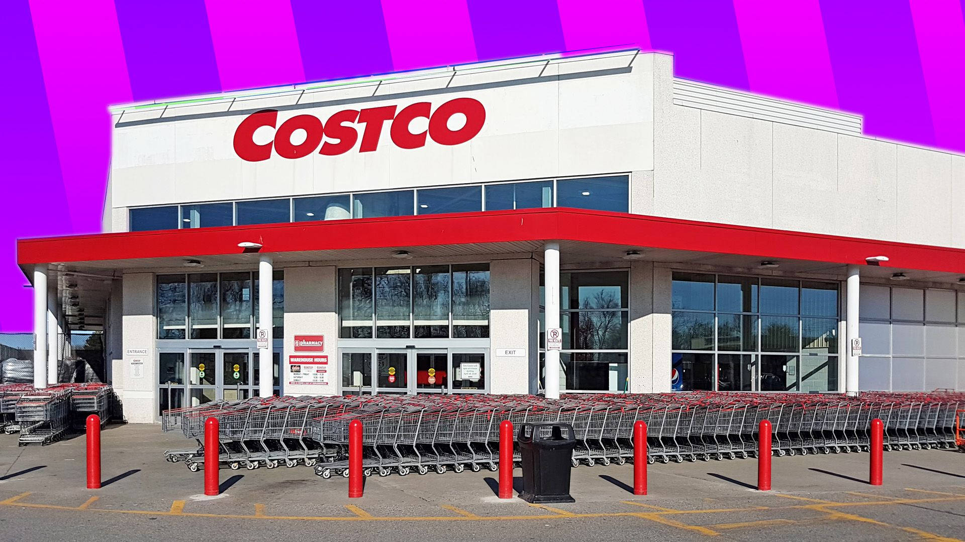 Costco, store, push carts, Full HD Desktop Wallpaper
