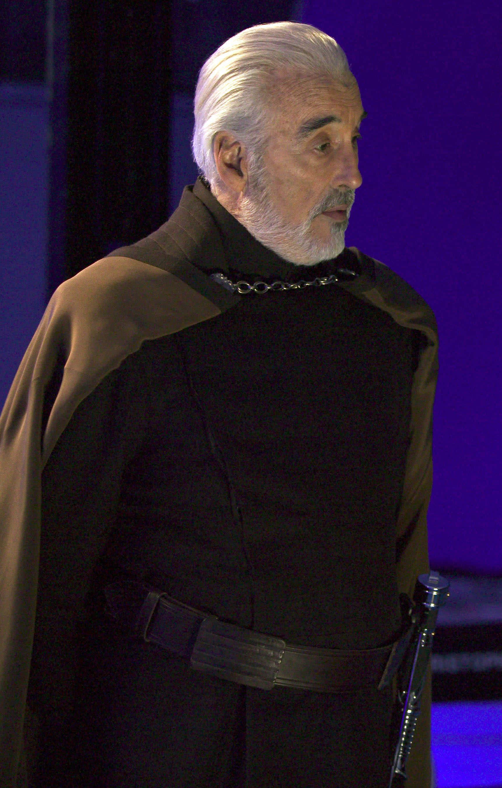 Count Dooku, red lightsaber, dark robe, 2K Phone Wallpaper