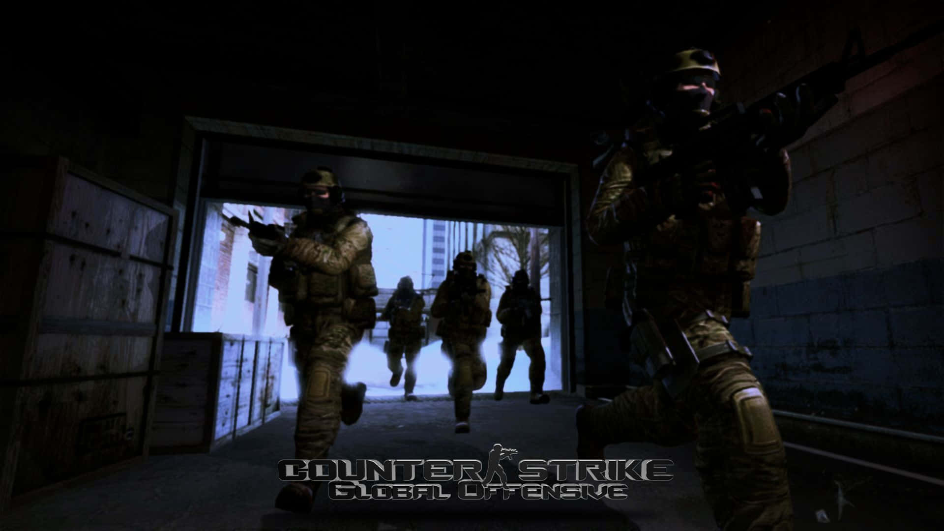 Counter Strike Global Offensive, tactical soldiers, camouflage gear, Full HD Desktop Wallpaper
