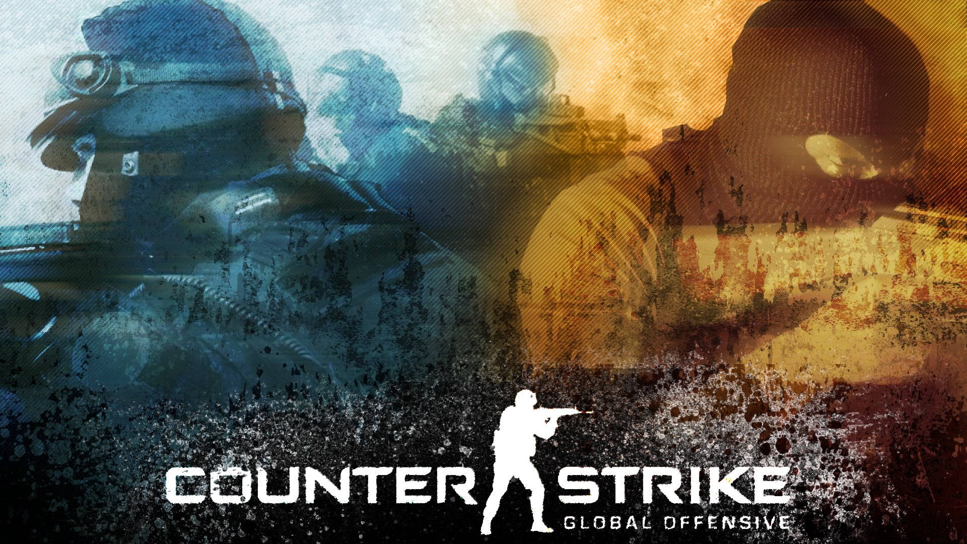 Counter Strike Global Offensive, tactical gear, fiery orange, Full HD Desktop Wallpaper