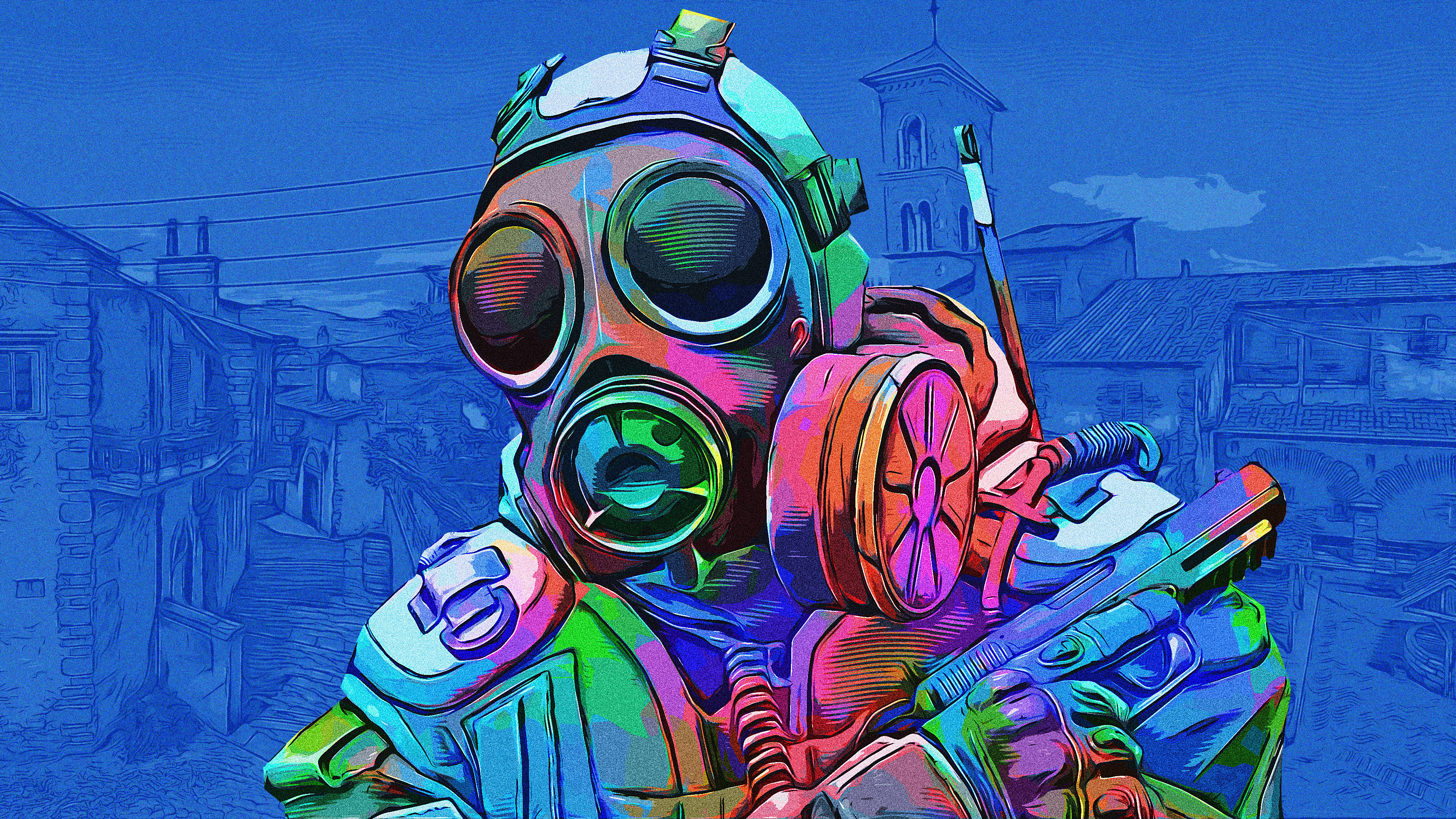 Counter Strike Global Offensive, digital art, 4K, 4K Desktop Wallpaper