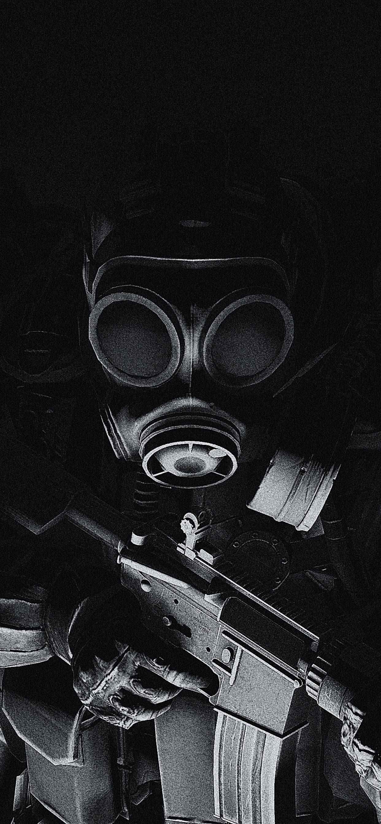Counter Strike Global Offensive, soldier, gas mask, 2K Phone Wallpaper