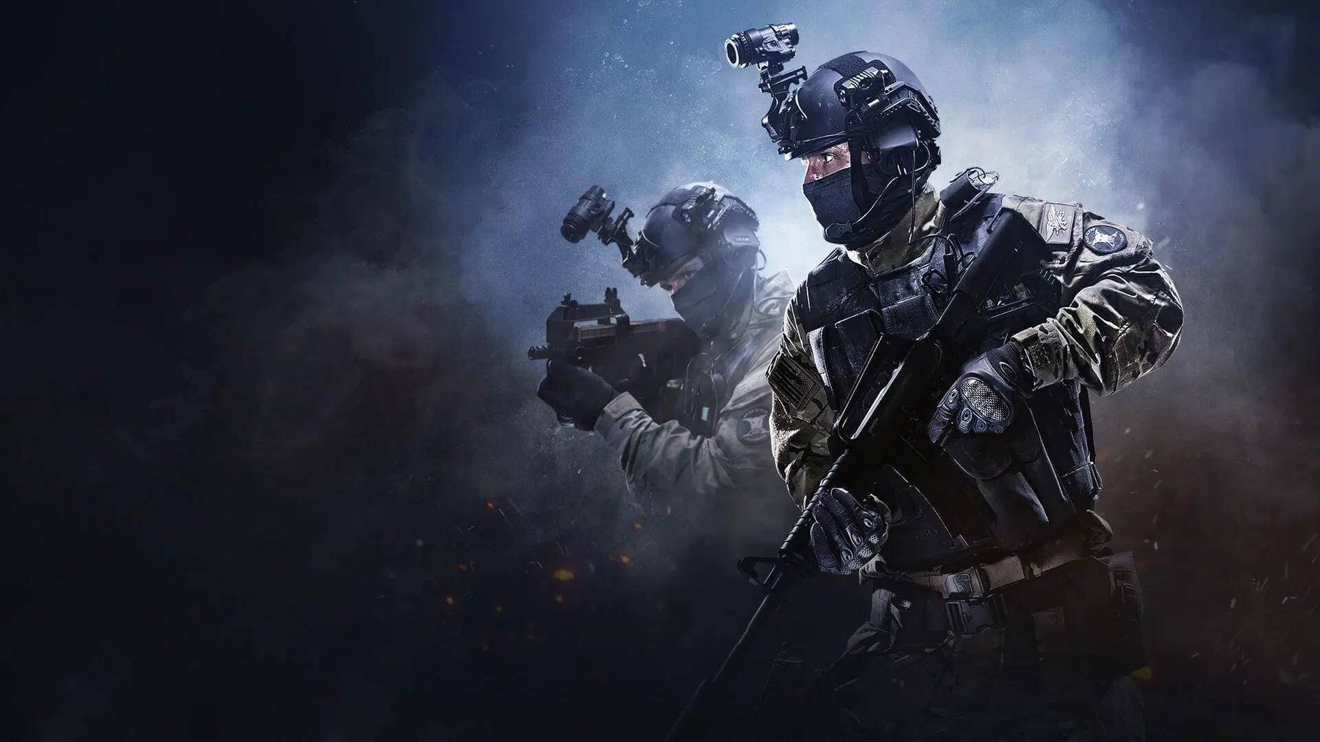 Counter Strike Global Offensive, mist, tactical soldiers, Full HD Desktop Wallpaper
