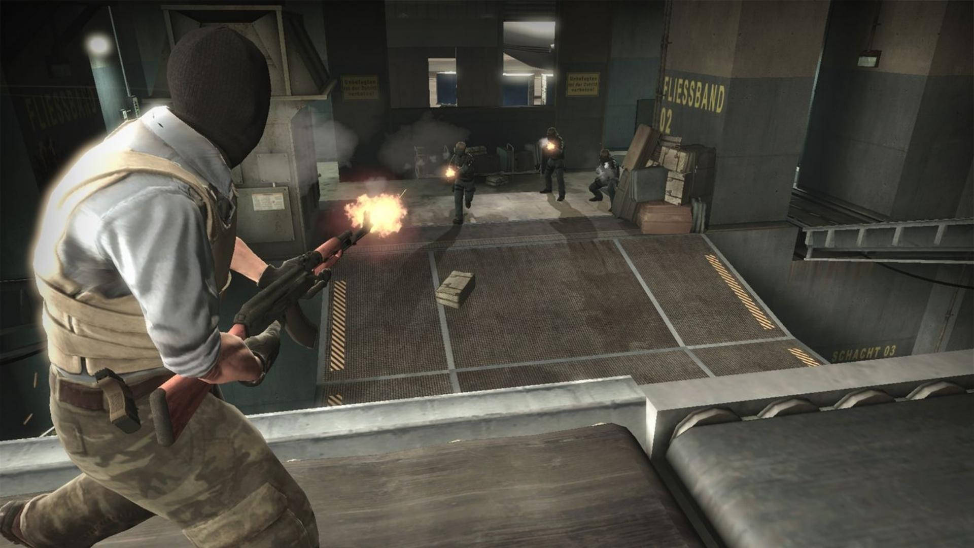 Counter Strike Global Offensive, masked soldier, rifle, Full HD Desktop Wallpaper
