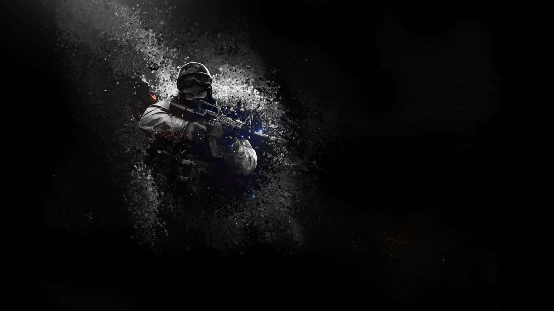 Counter Strike Global Offensive, tactical gear, rifle, Full HD Desktop Wallpaper