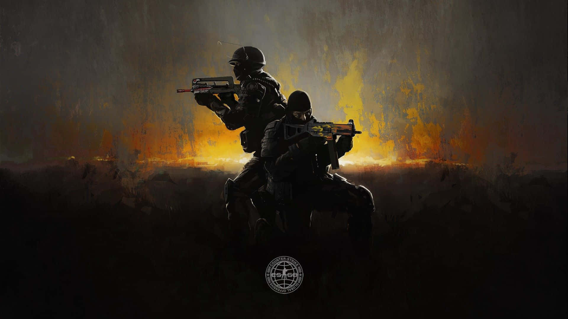 Counter Strike Source, soldiers, guns, Full HD Desktop Wallpaper