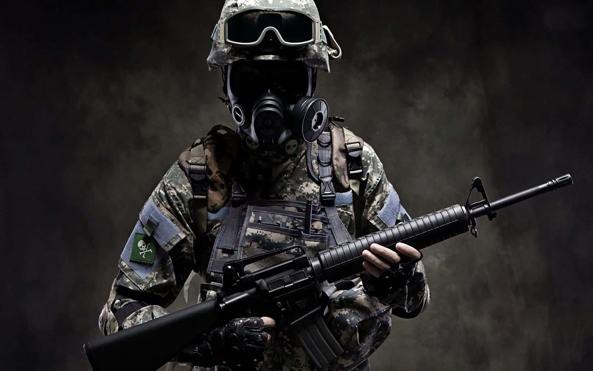 Counter Strike Source, soldier, gas mask, Full HD Desktop Wallpaper
