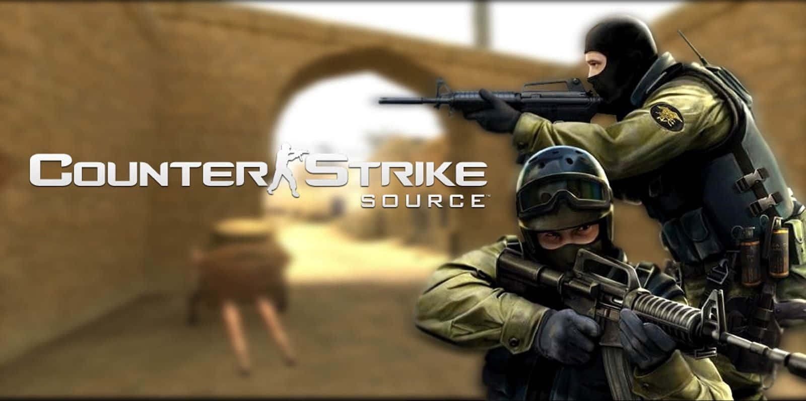 Counter Strike Source, tactical soldiers, desert gear, HD Desktop Wallpaper