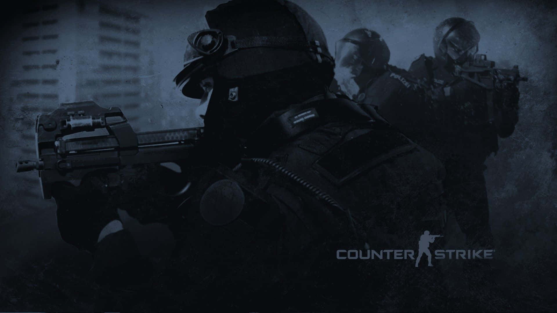 Counter Strike 1.6, tactical soldiers, dark gear, Full HD Desktop Wallpaper