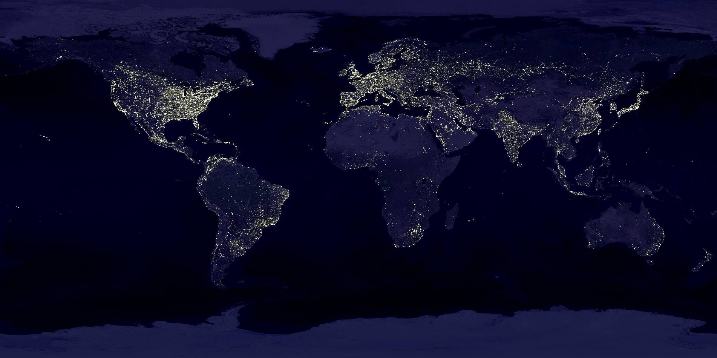 Countries Map, night, glowing city lights, Full HD Desktop Wallpaper