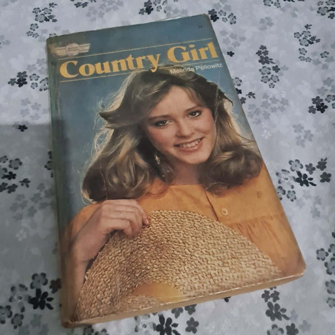 Country Girl Aesthetic, vintage book cover, smiling woman, SD Desktop Wallpaper
