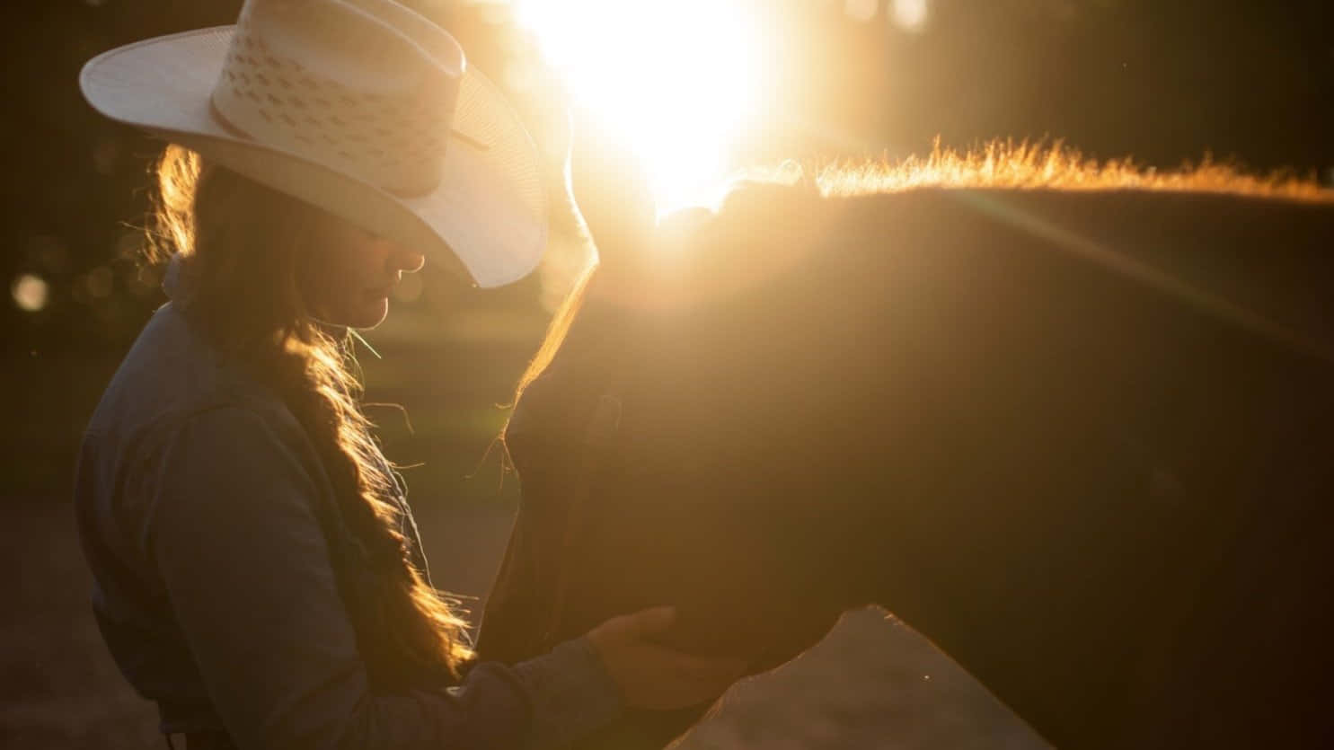 Country Girl Aesthetic, cowboy woman, white hat, HD Desktop Wallpaper