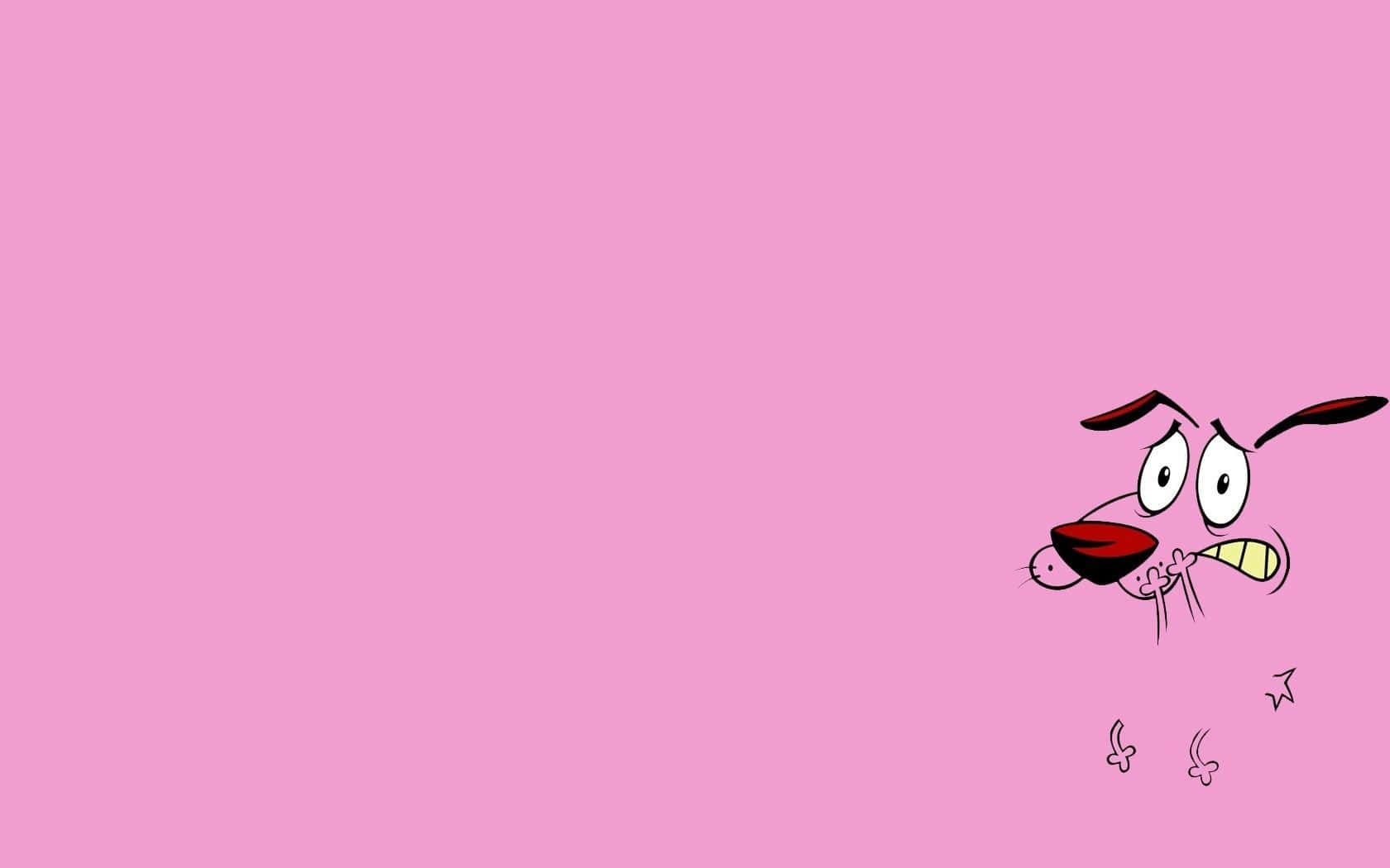 Courage the cowardly dog, Cowardly Dog, pink background, HD Desktop Wallpaper